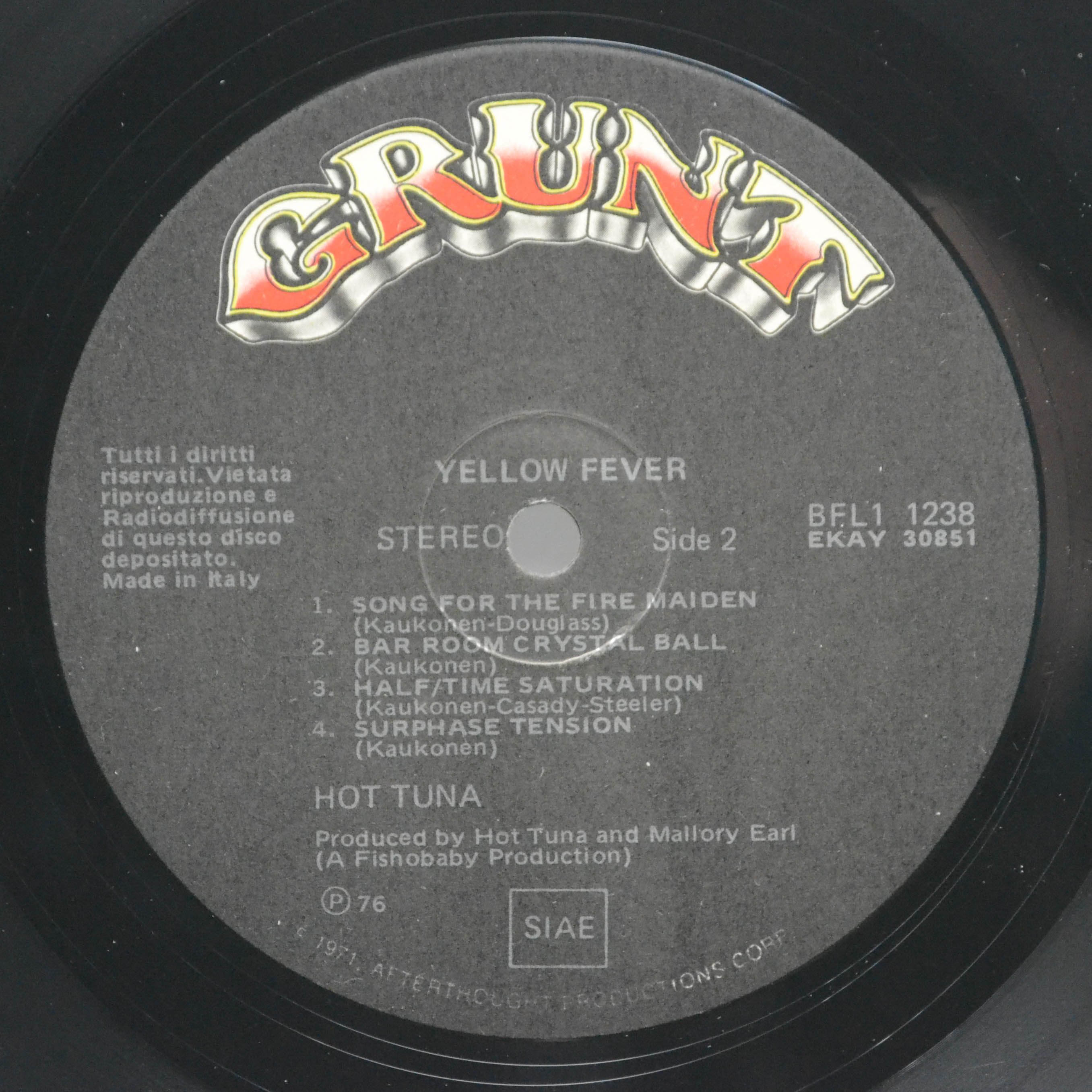 Hot Tuna — Yellow Fever, 1976