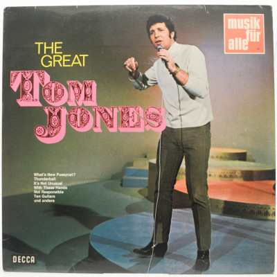Виниловая пластинка The Great Tom Jones, 1969