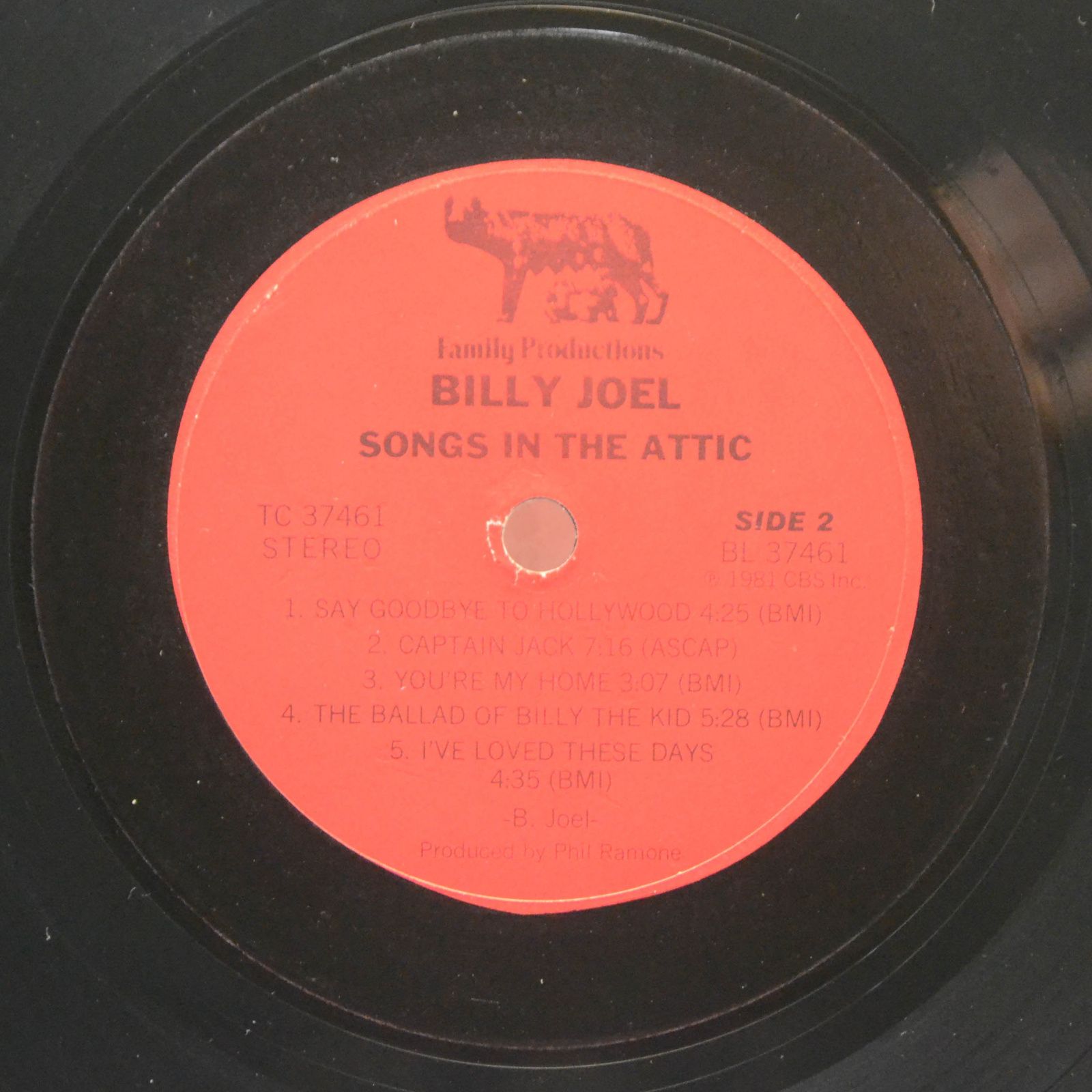 Billy Joel — Songs In The Attic (USA), 1981