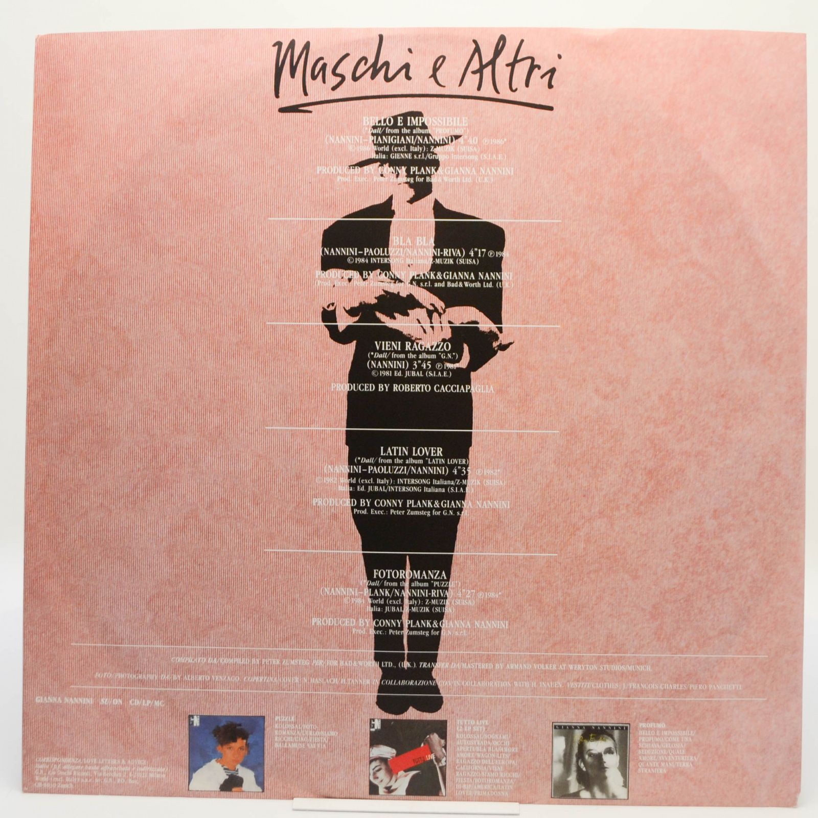 Gianna Nannini — Maschi E Altri, 1987