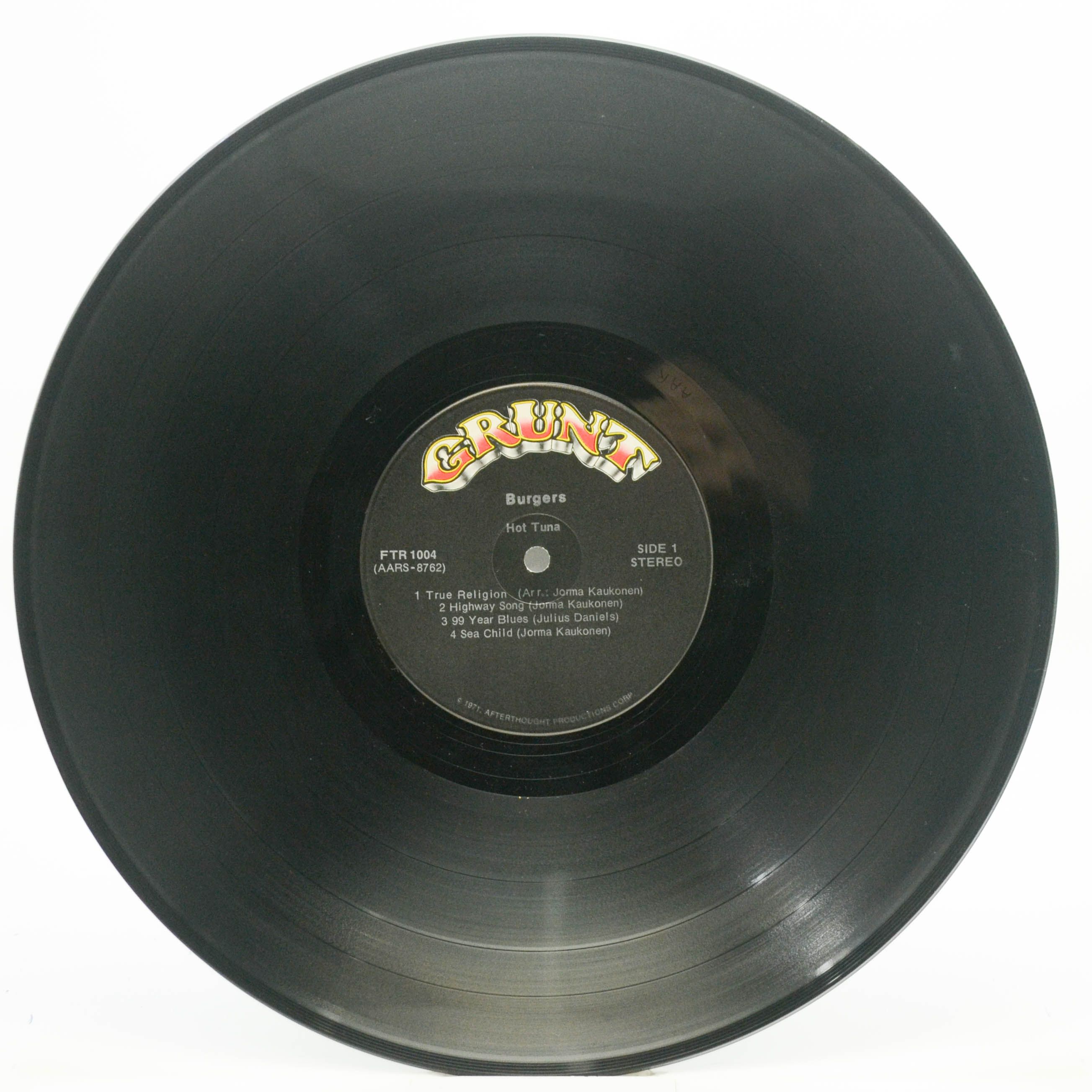 Hot Tuna — Burgers (1-st, USA), 1972