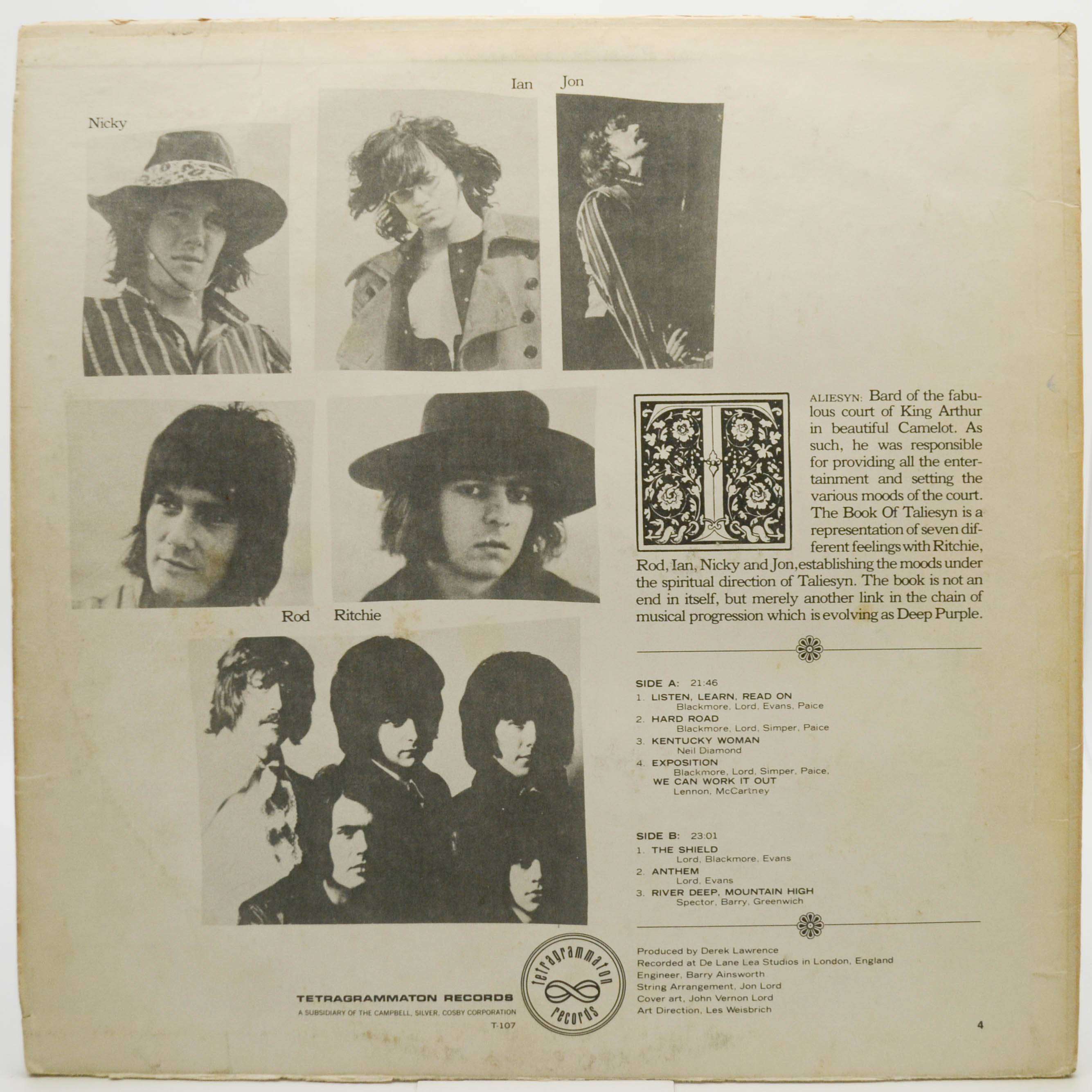 Deep Purple — The Book Of Taliesyn (USA), 1968