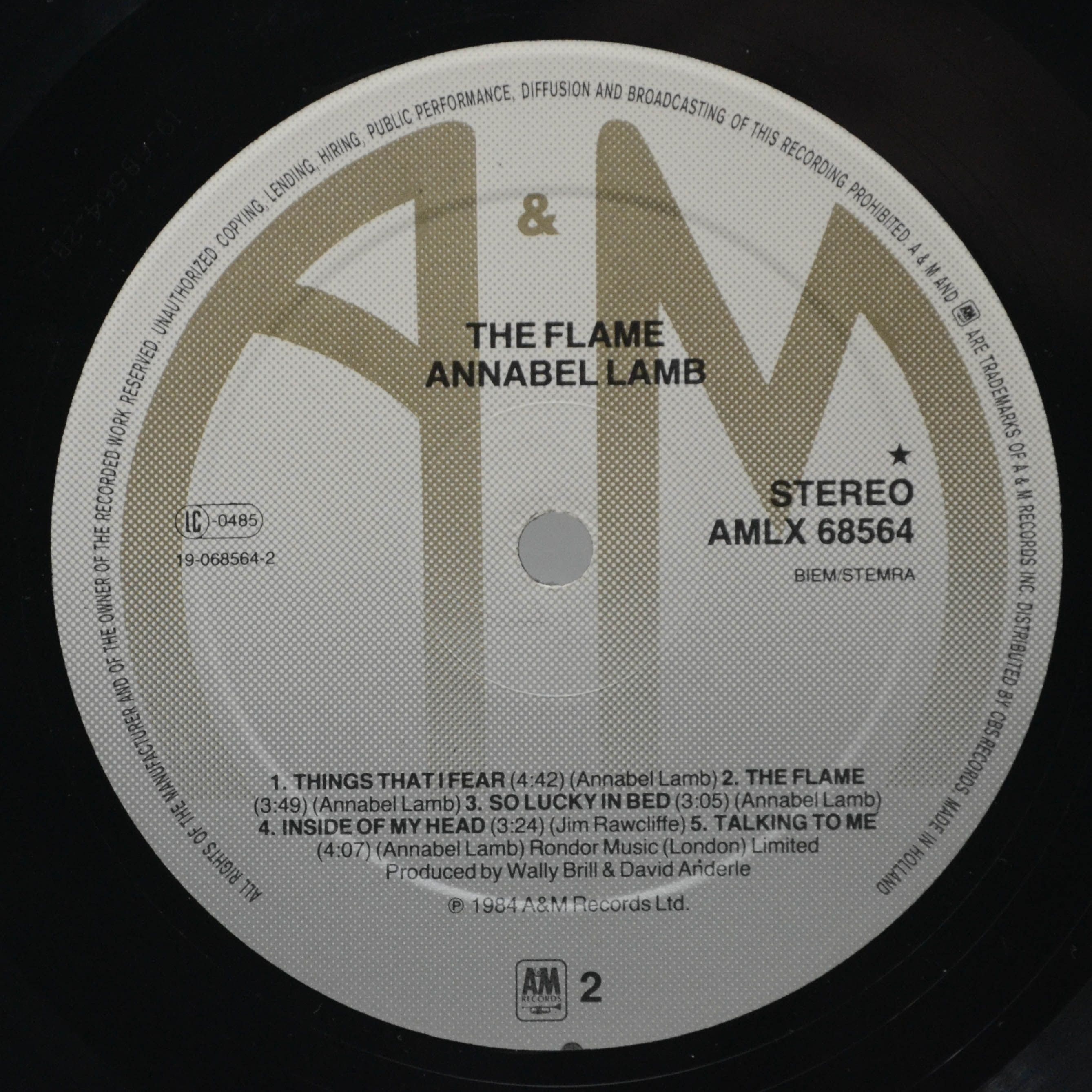 Annabel Lamb — The Flame, 1984
