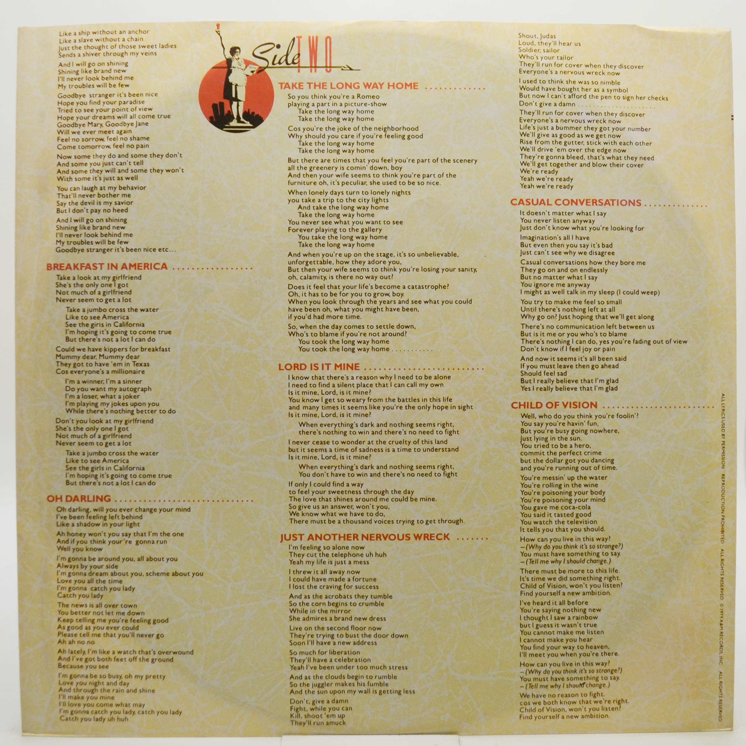 Supertramp — Breakfast In America, 1979