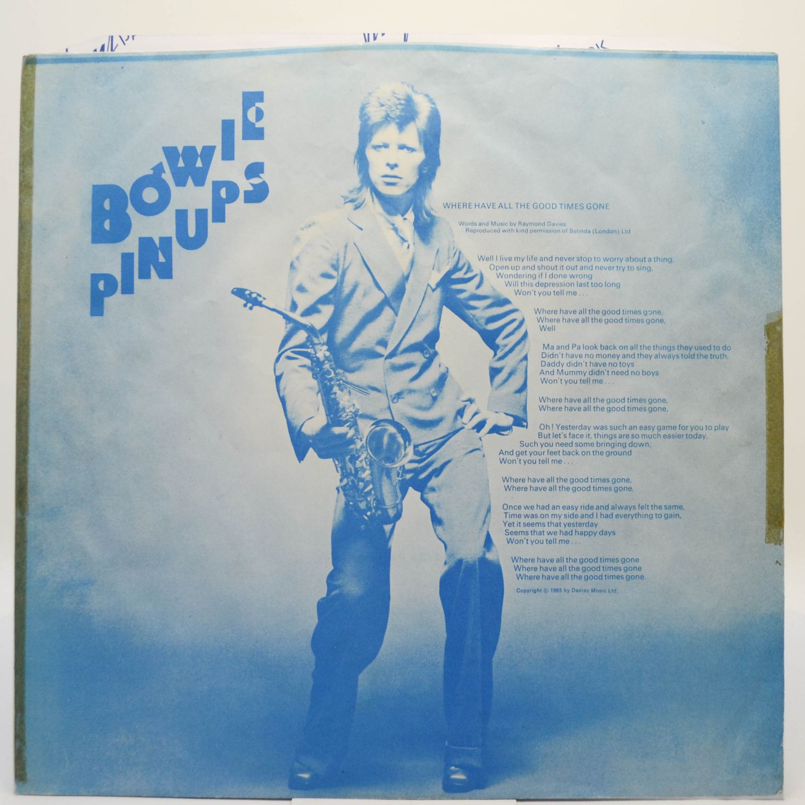 Bowie — Pinups, 1973
