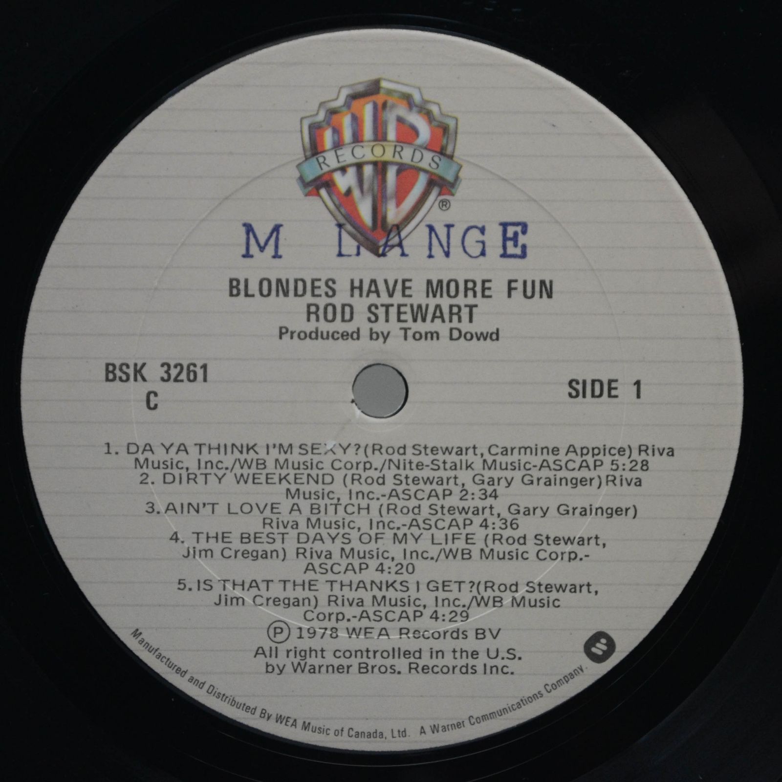 Rod Stewart — Blondes Have More Fun, 1978