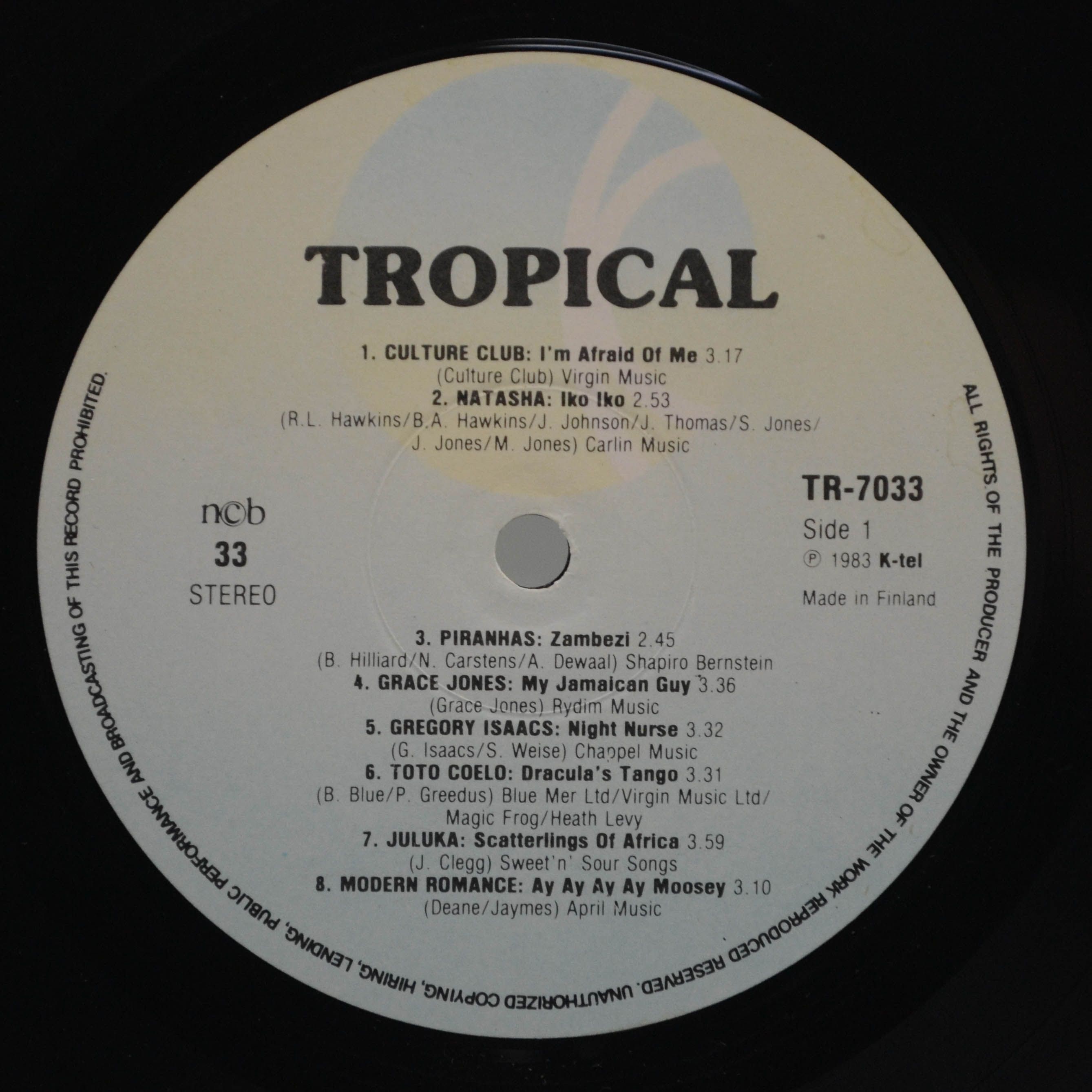 Various — Tropical, 1983