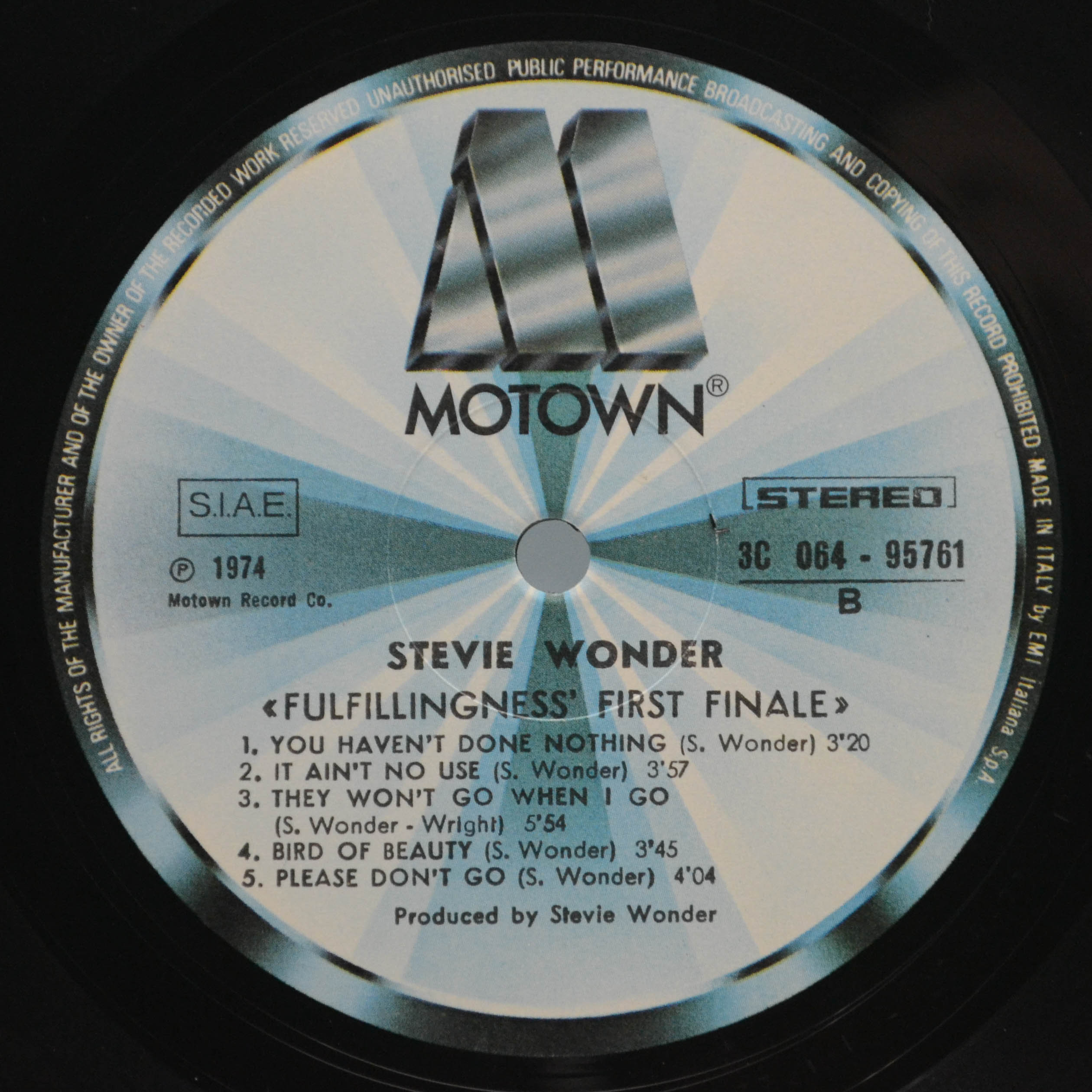 Stevie Wonder — Fulfillingness' First Finale, 1974