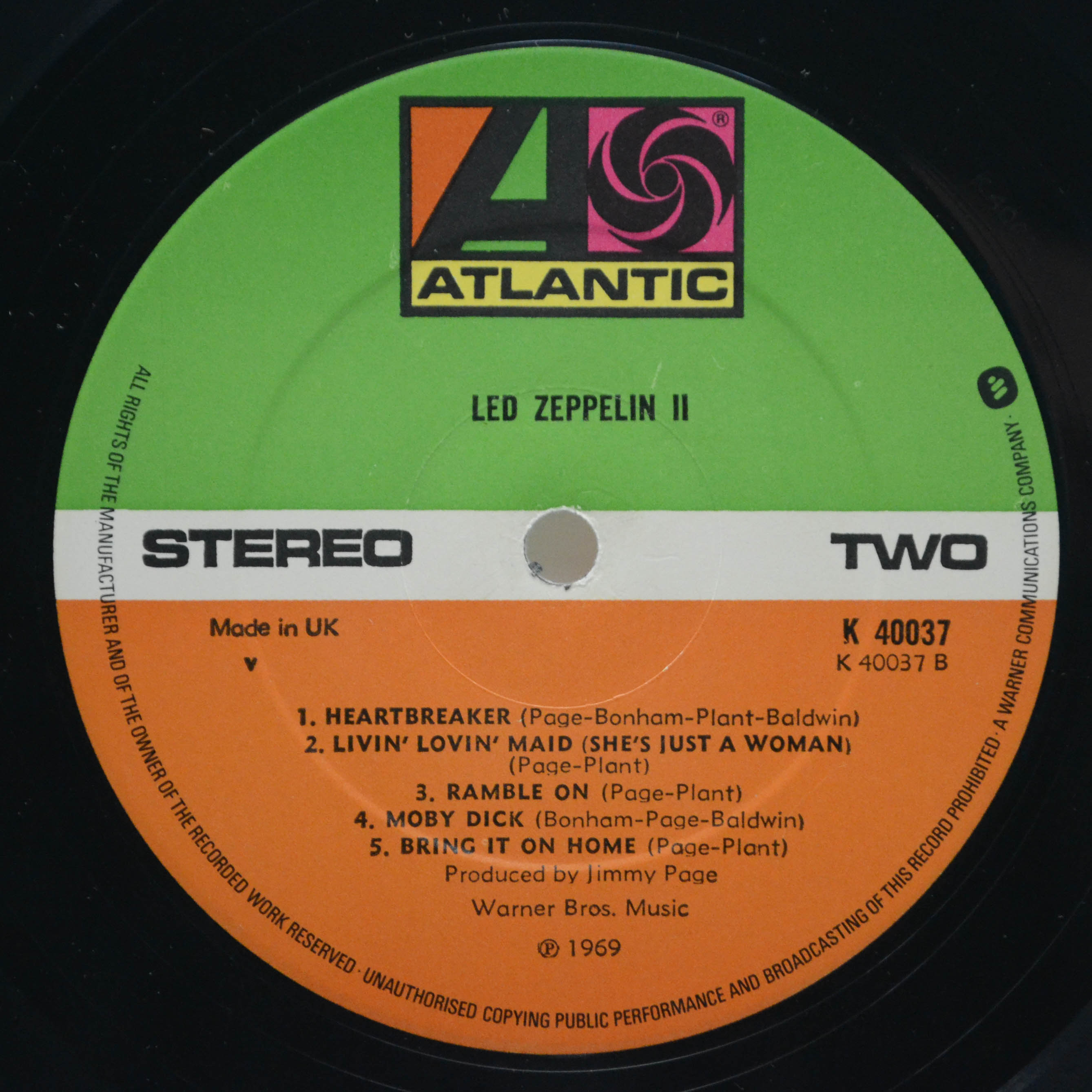 Led Zeppelin — Led Zeppelin II (UK), 1969