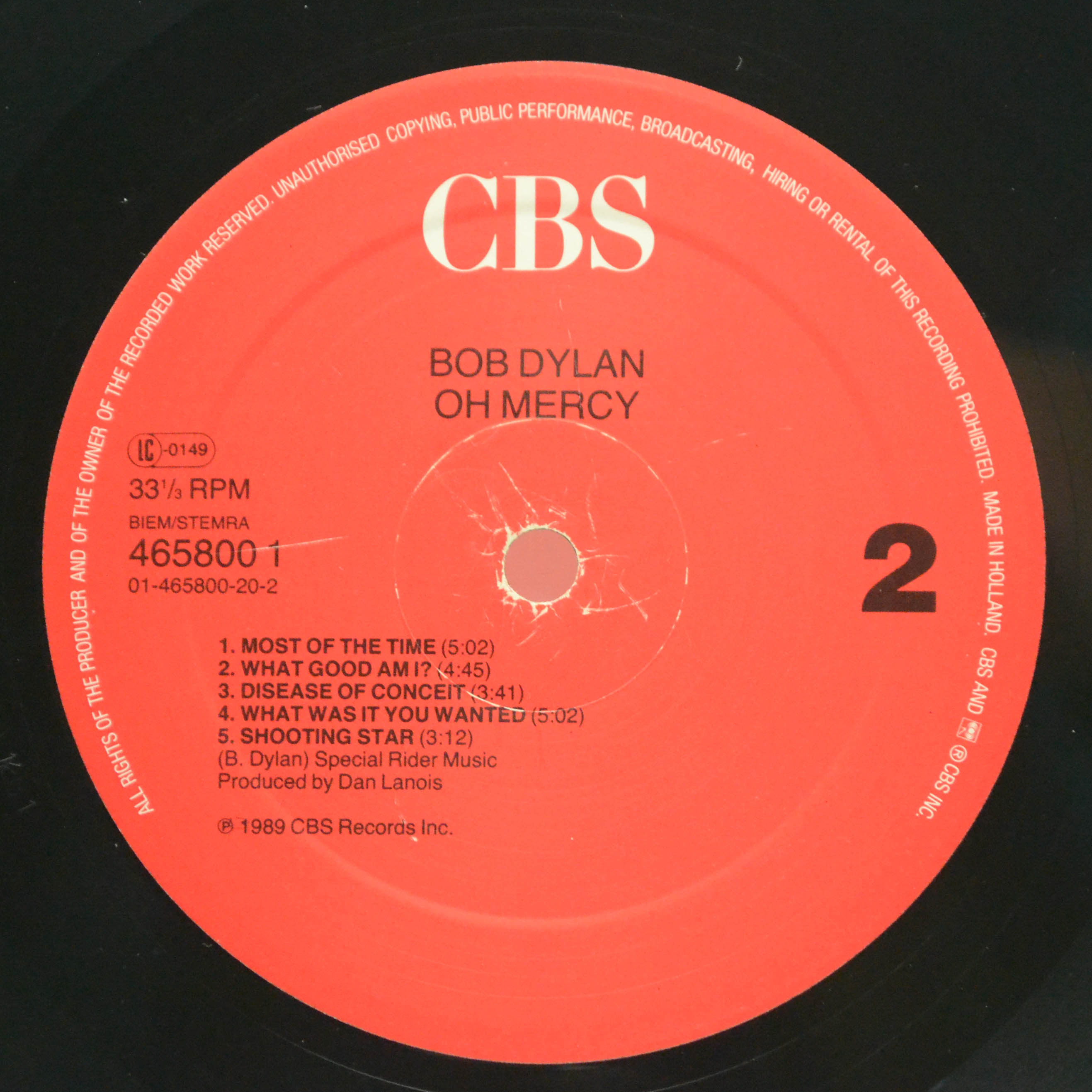 Bob Dylan — Oh Mercy, 1989