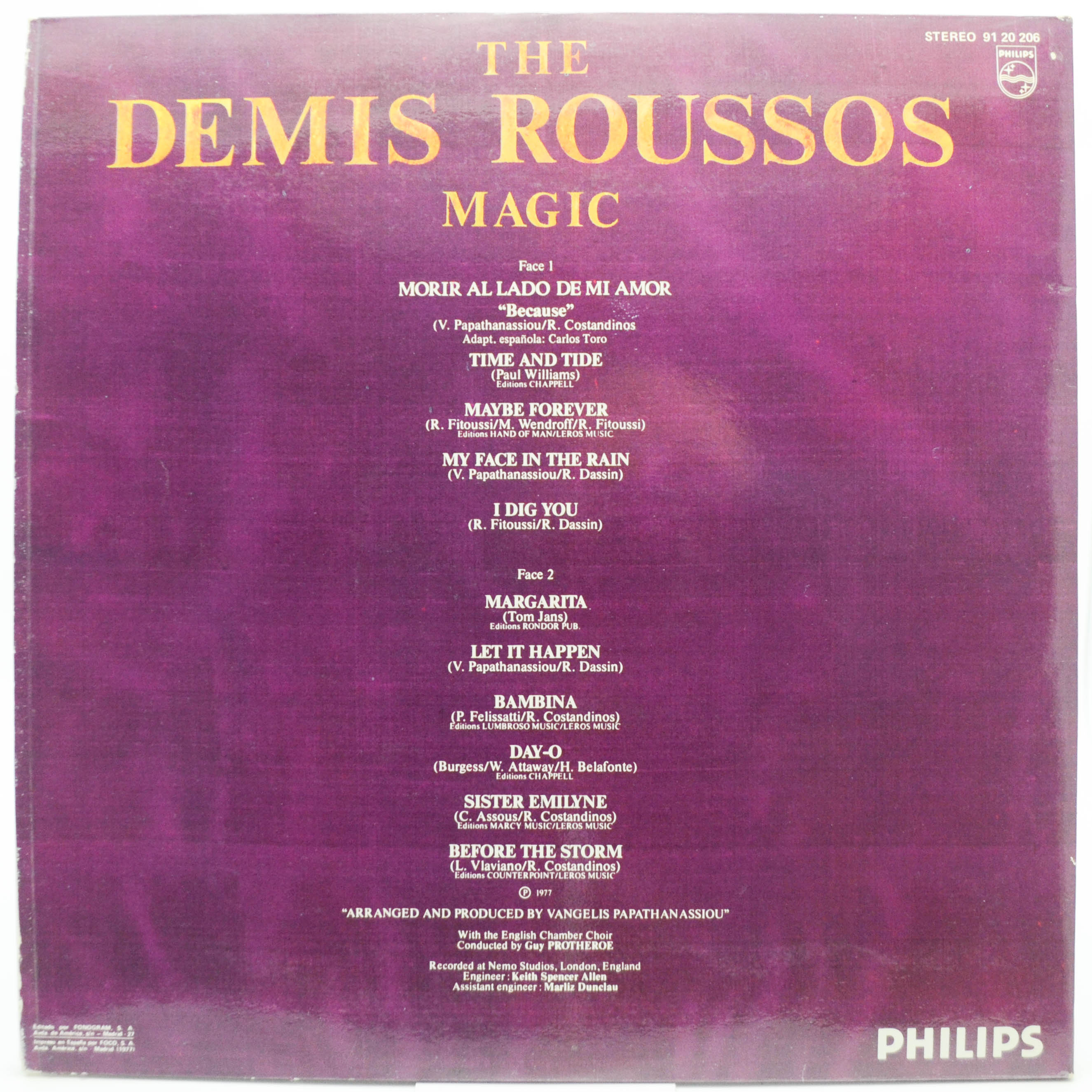 Demis Roussos — The Demis Roussos Magic, 1977