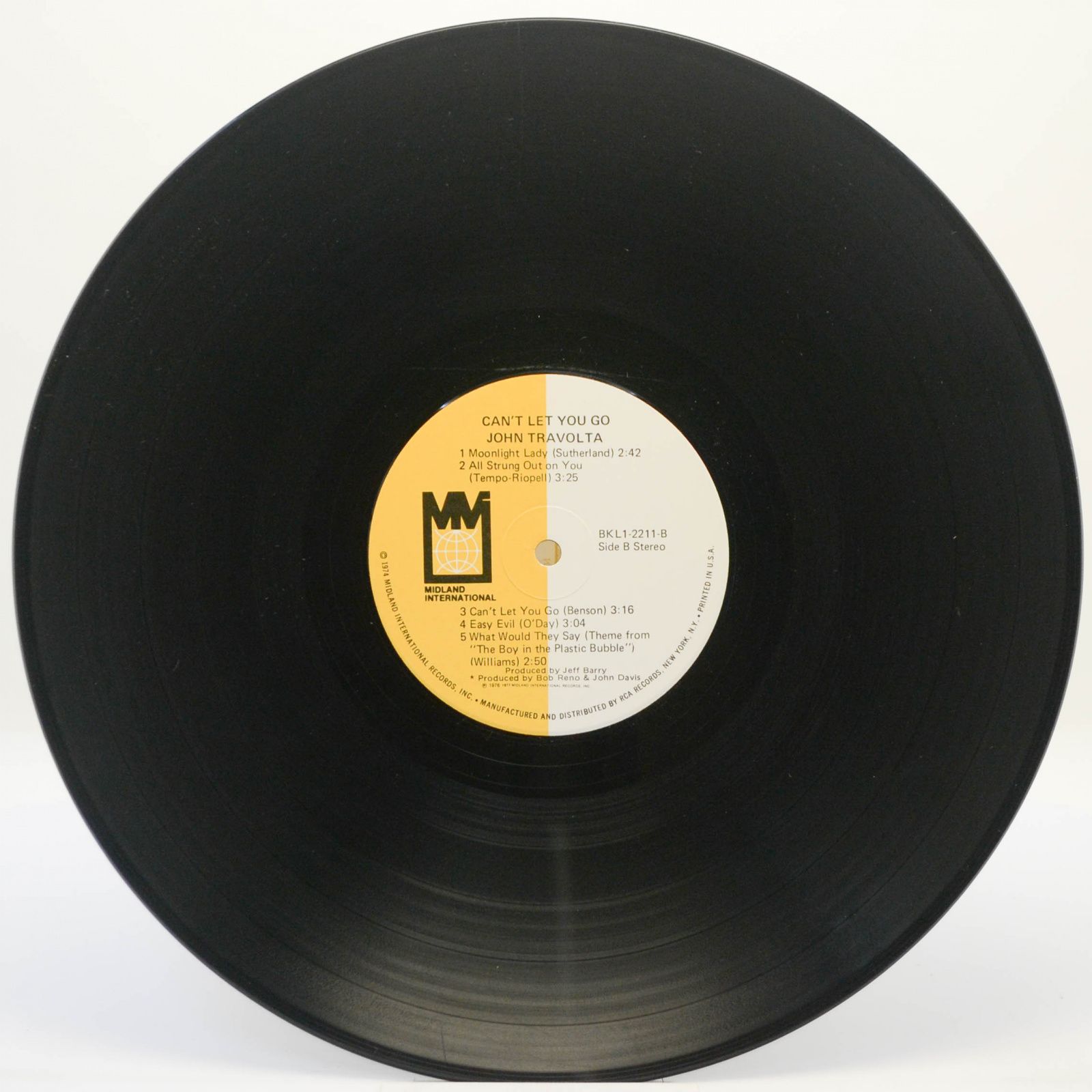 John Travolta — Can't Let You Go, 1977