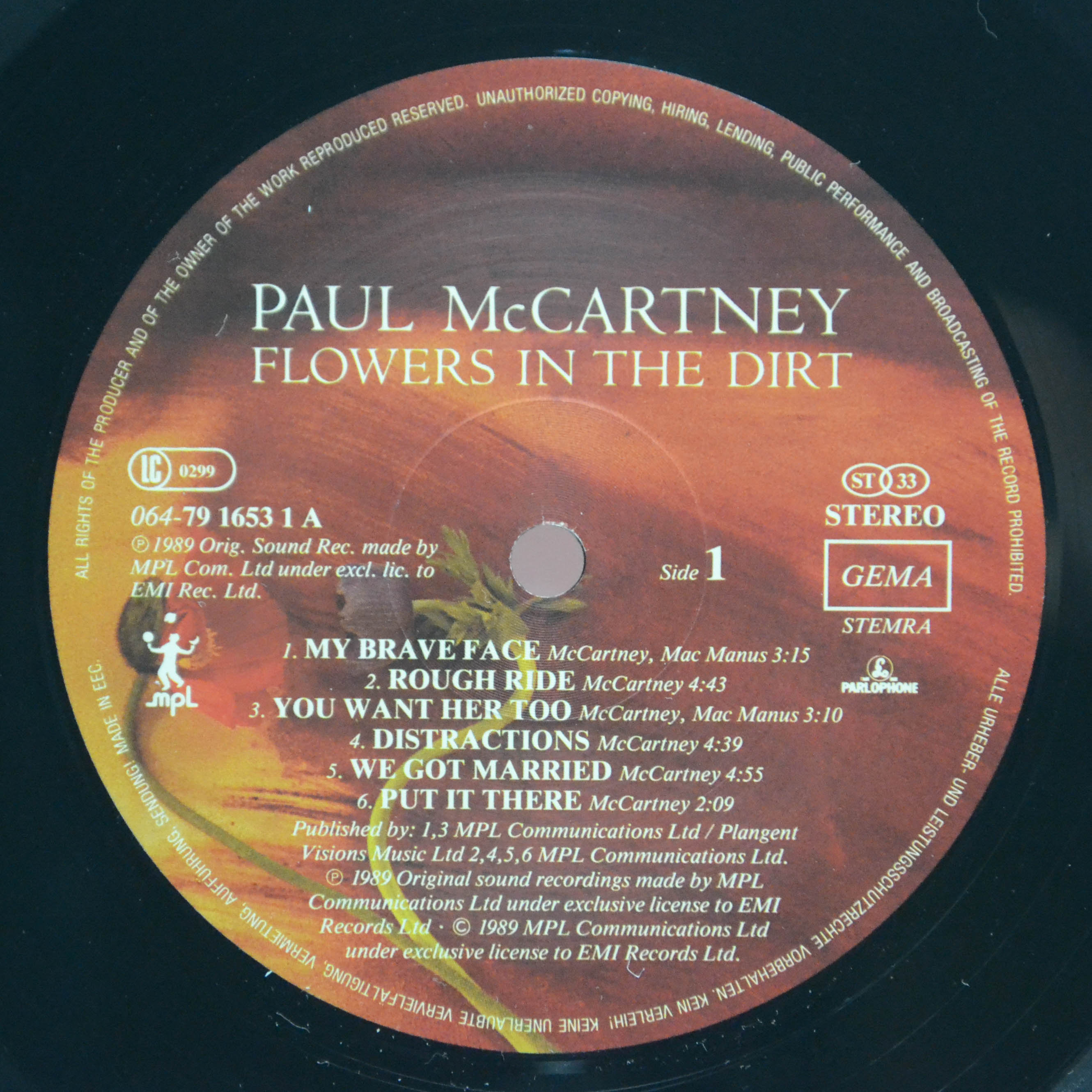 Paul McCartney — Flowers In The Dirt, 1989