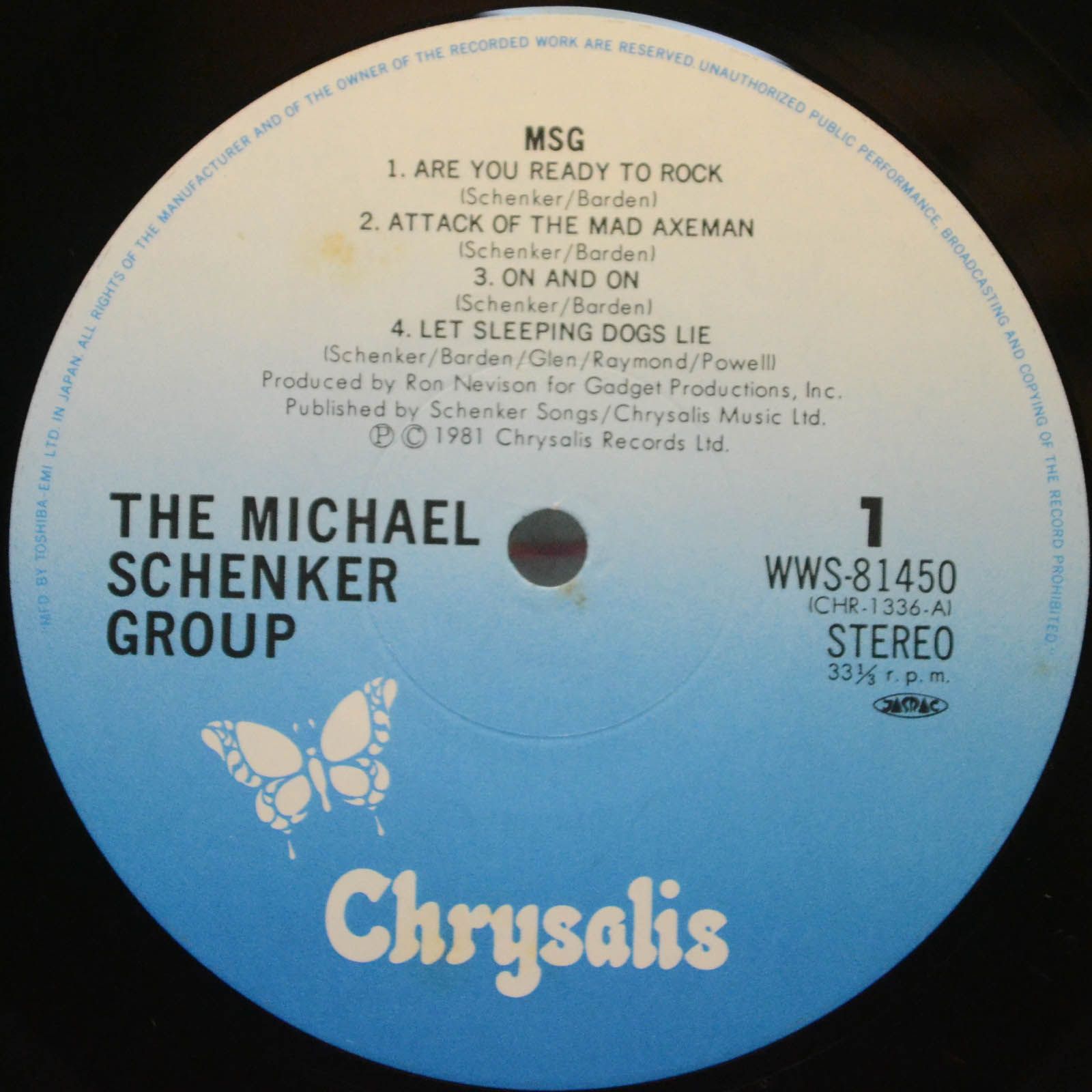 Michael Schenker Group — MSG, 1981