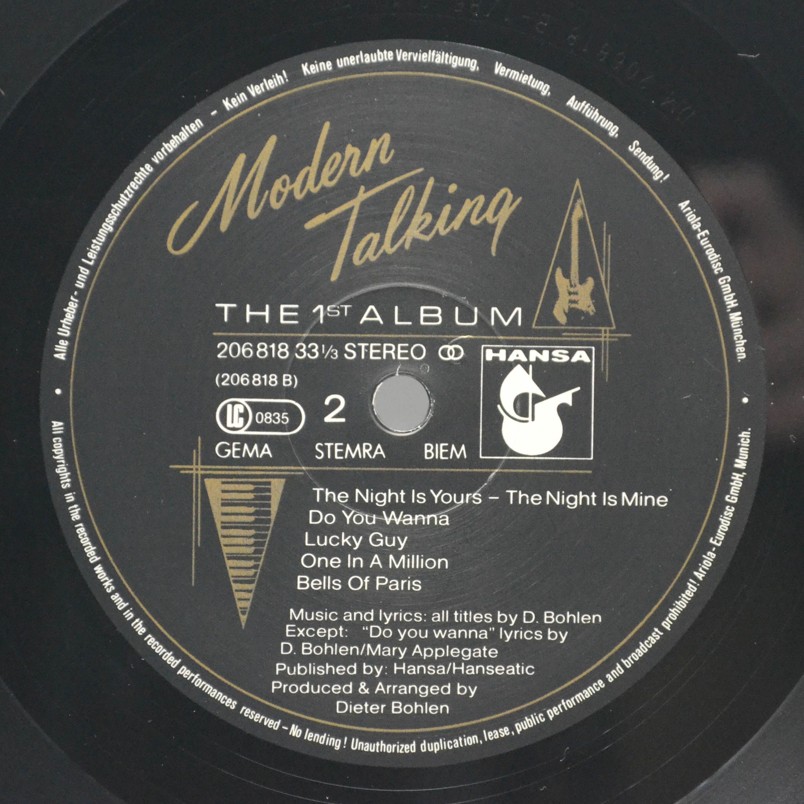 Modern Talking — The 1st Album, 1985