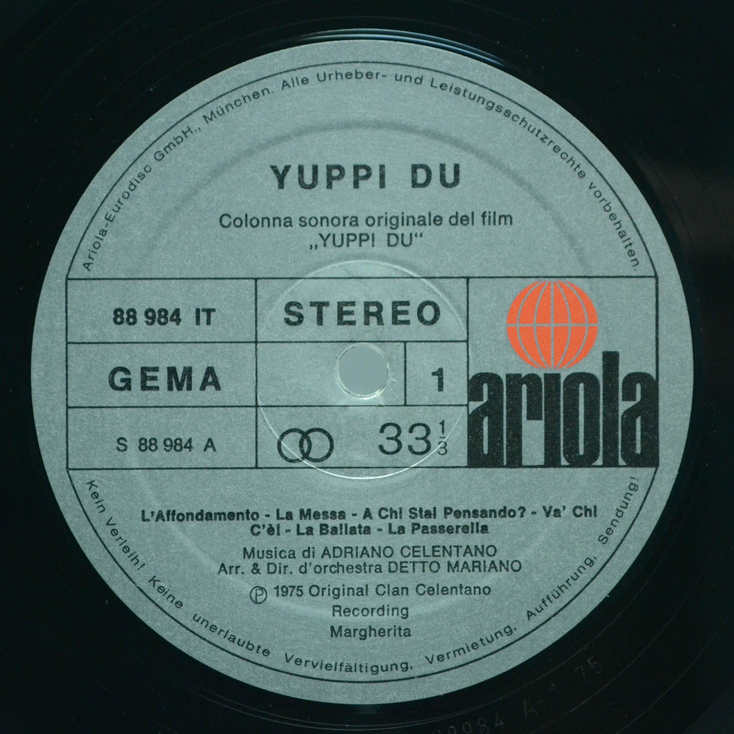 Adriano Celentano — Yuppi Du, 1975