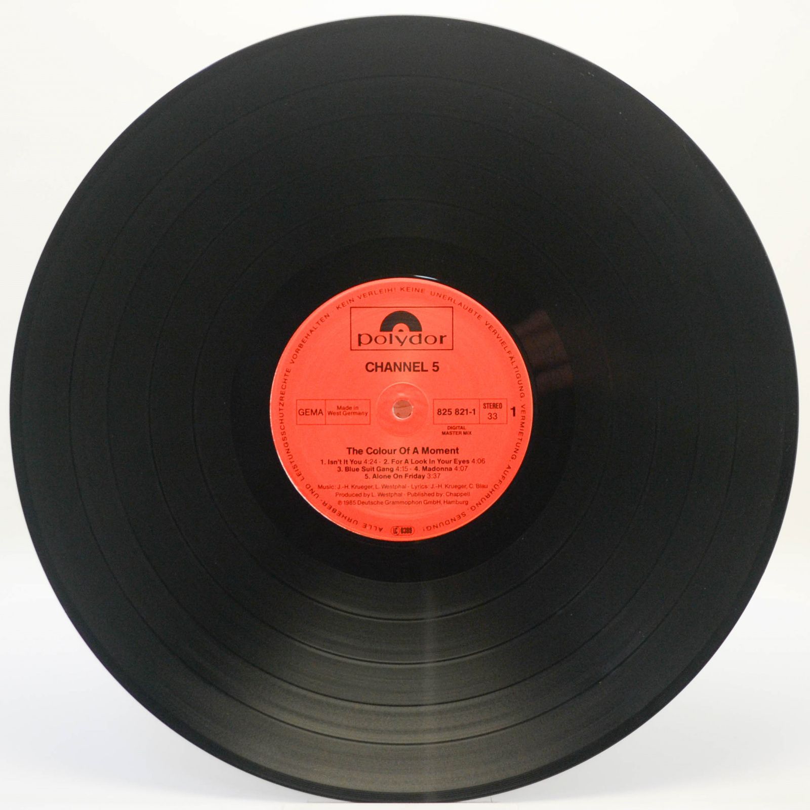 Channel 5 — The Colour Of A Moment, 1985