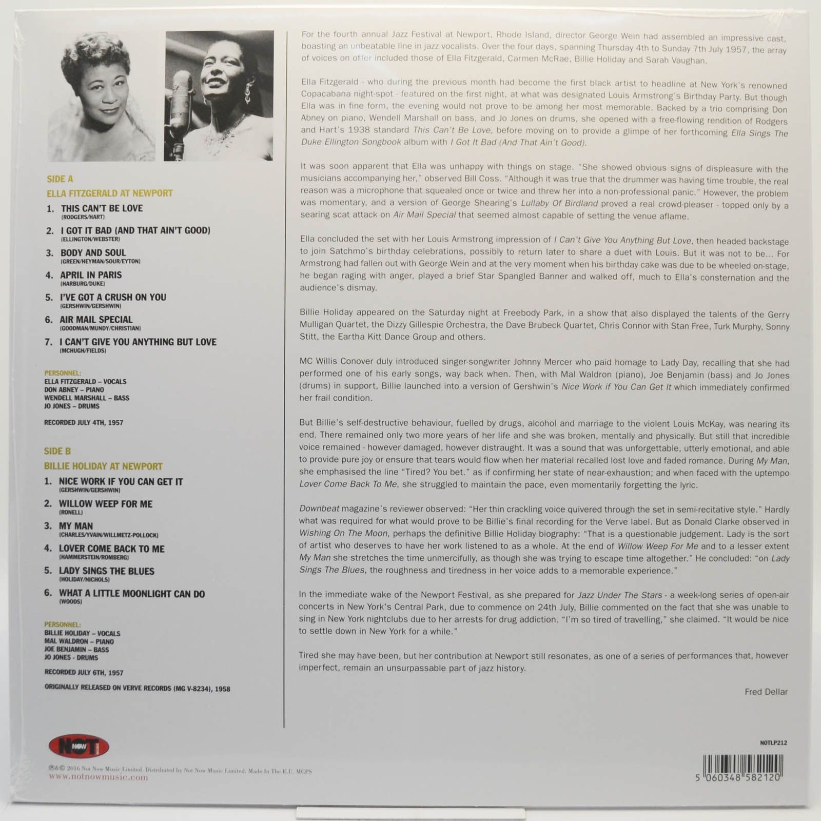 Ella Fitzgerald, Billie Holiday — At Newport, 1957
