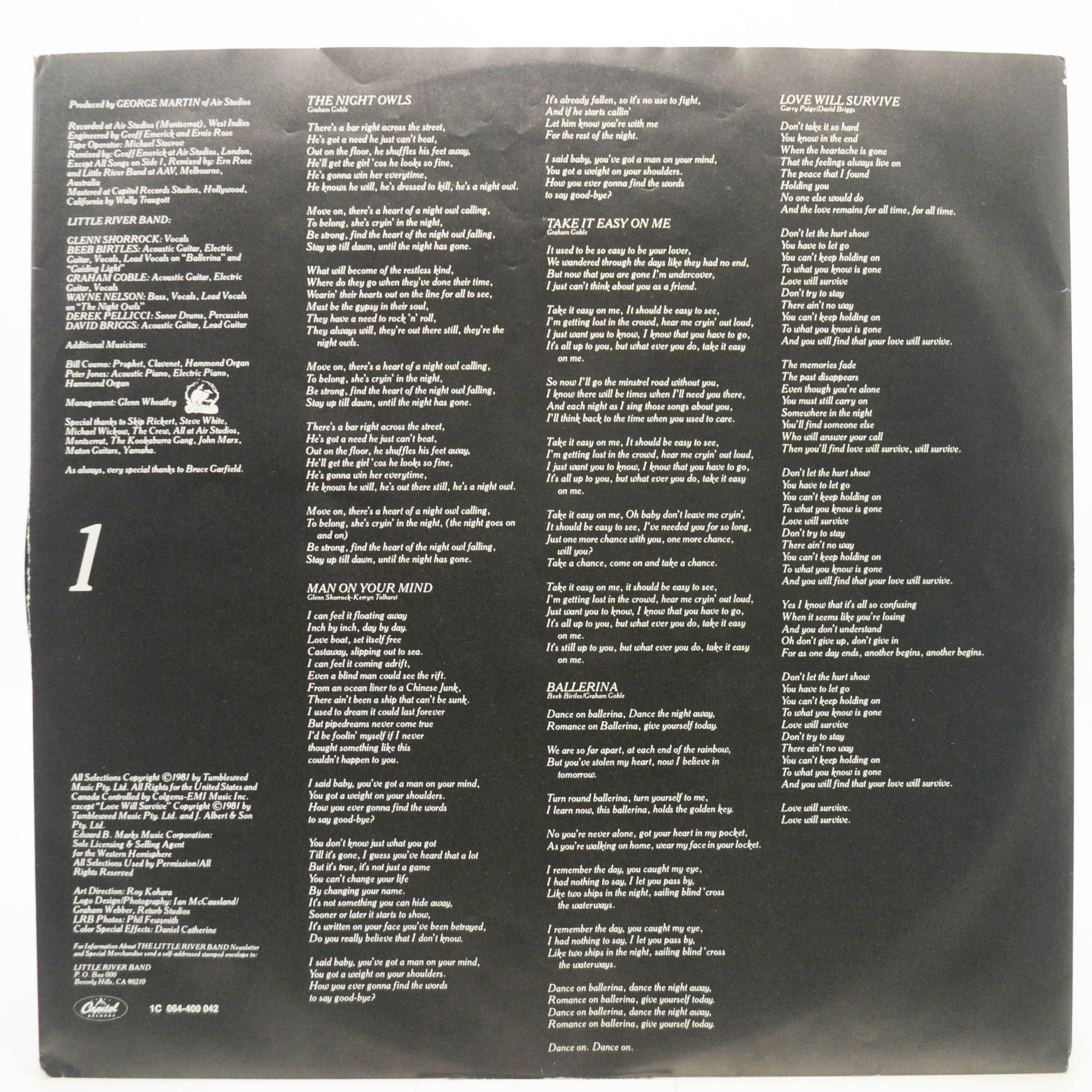 Little River Band — Time Exposure, 1981