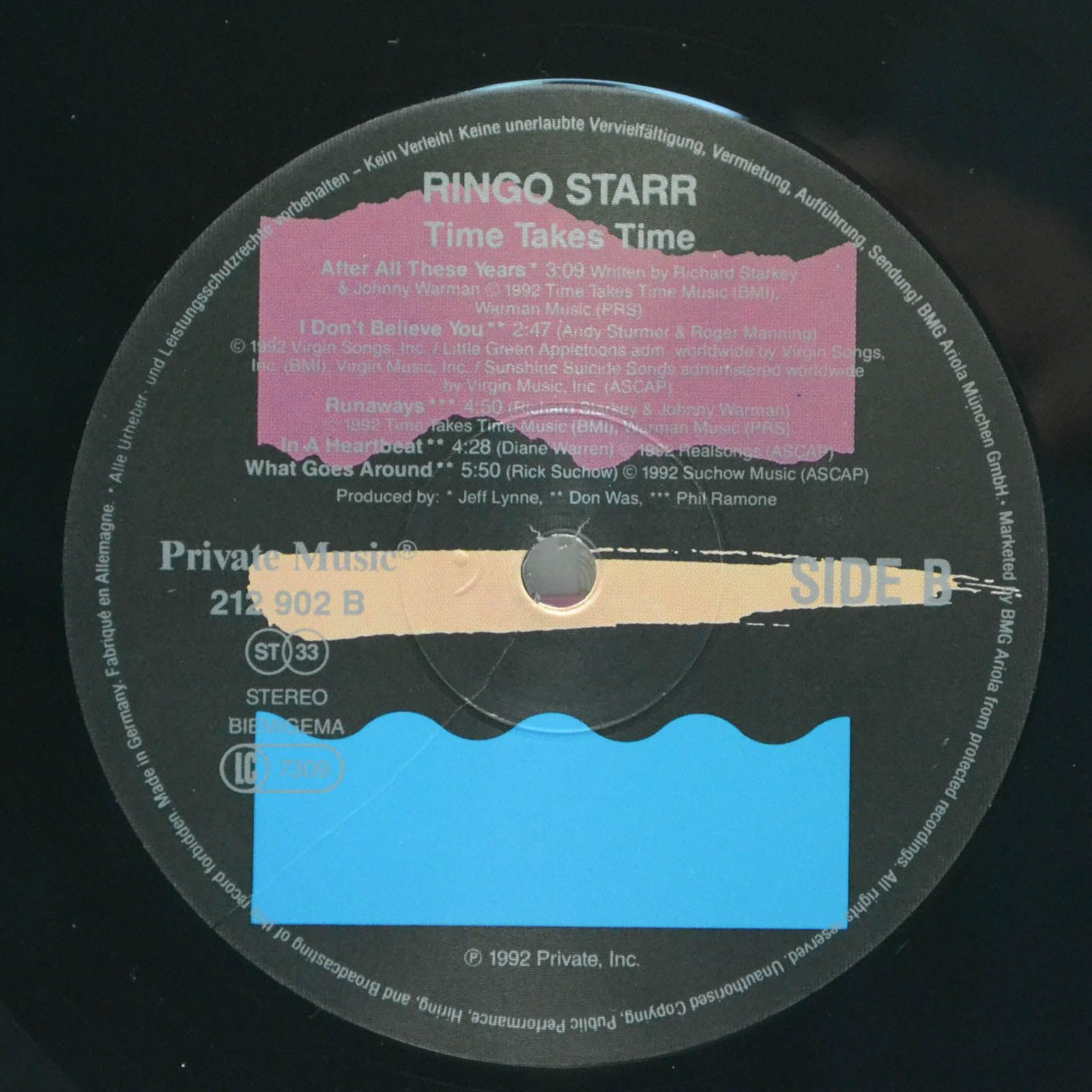 Ringo Starr — Time Takes Time, 1992