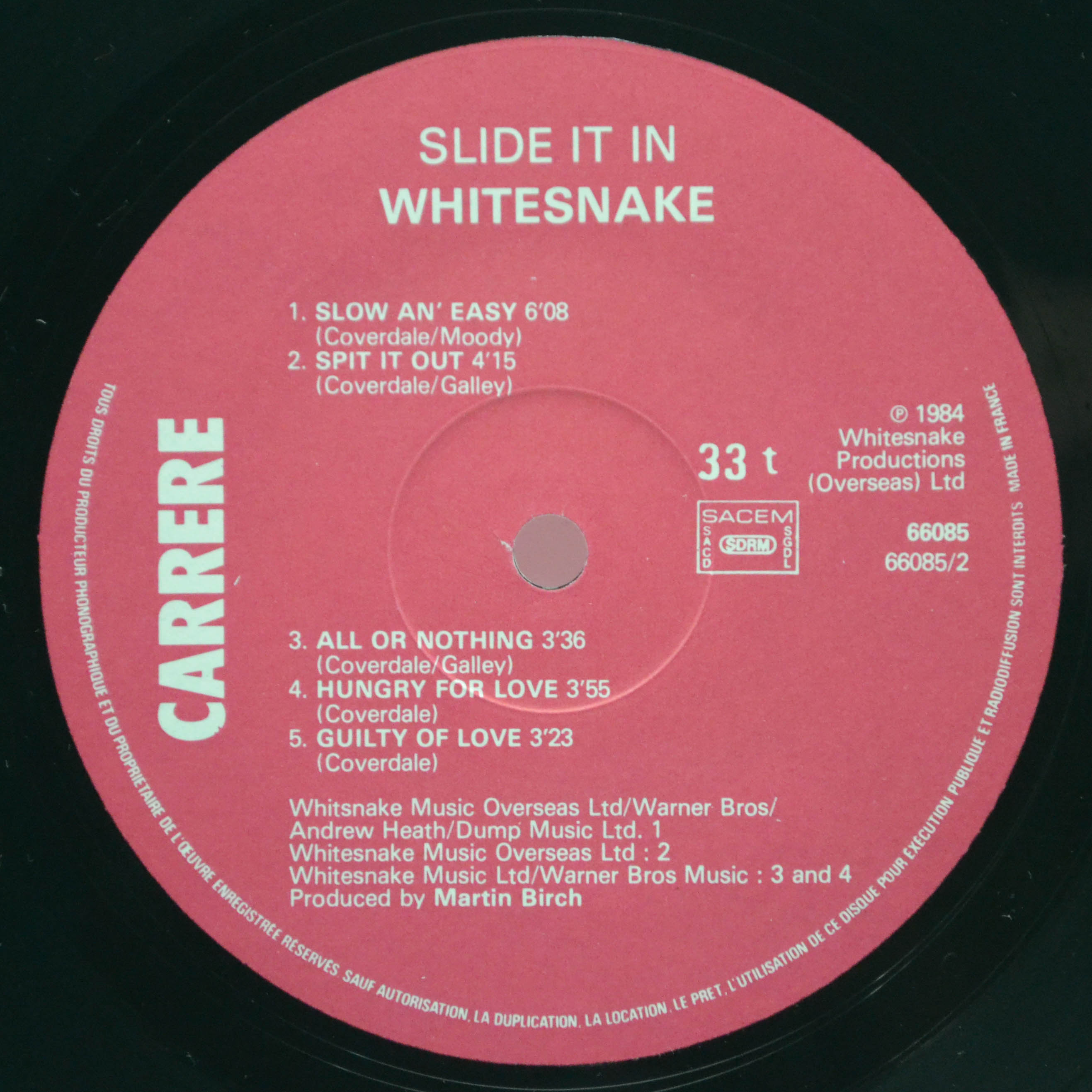 Whitesnake — Slide It In, 1984