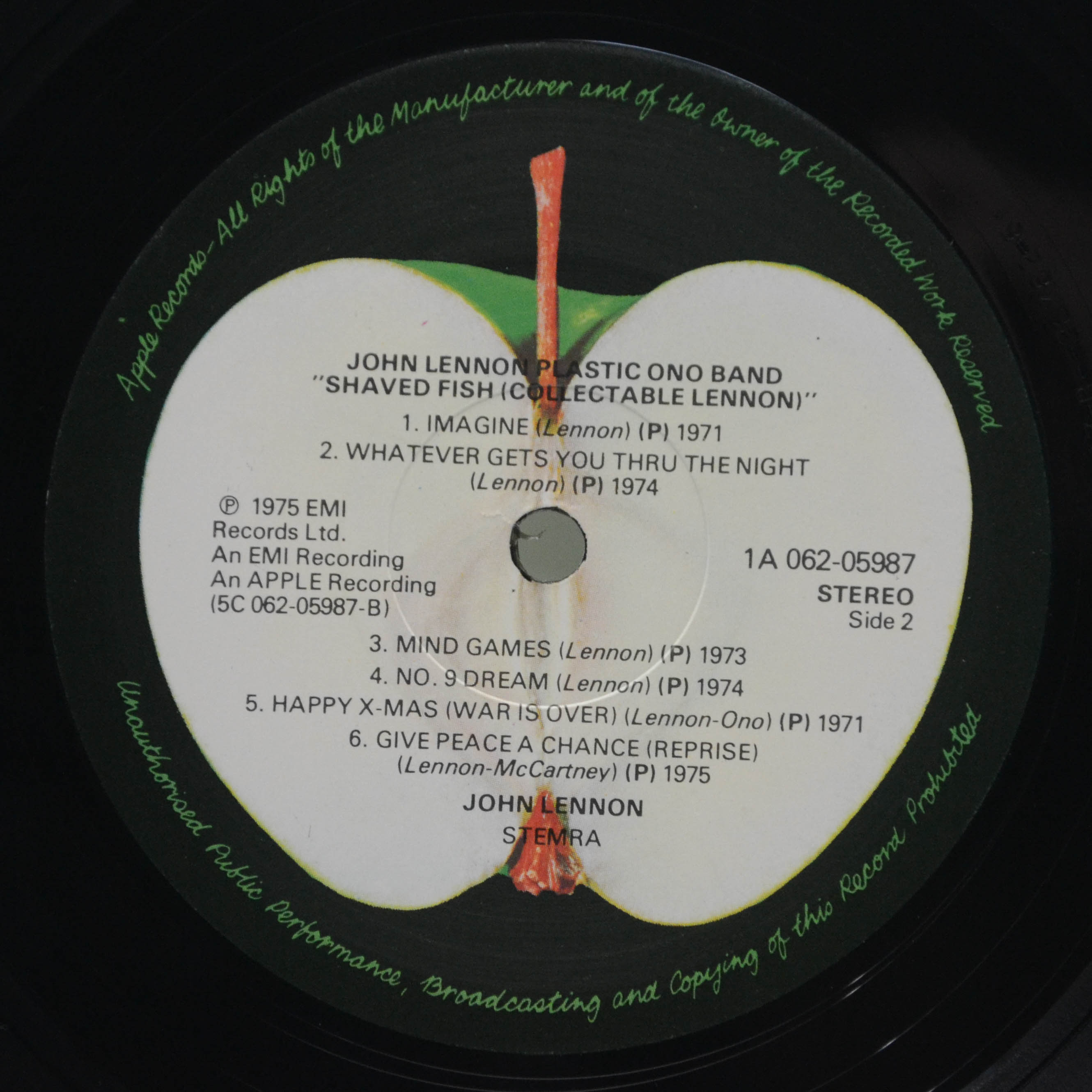 Lennon / Plastic Ono Band — Shaved Fish, 1975