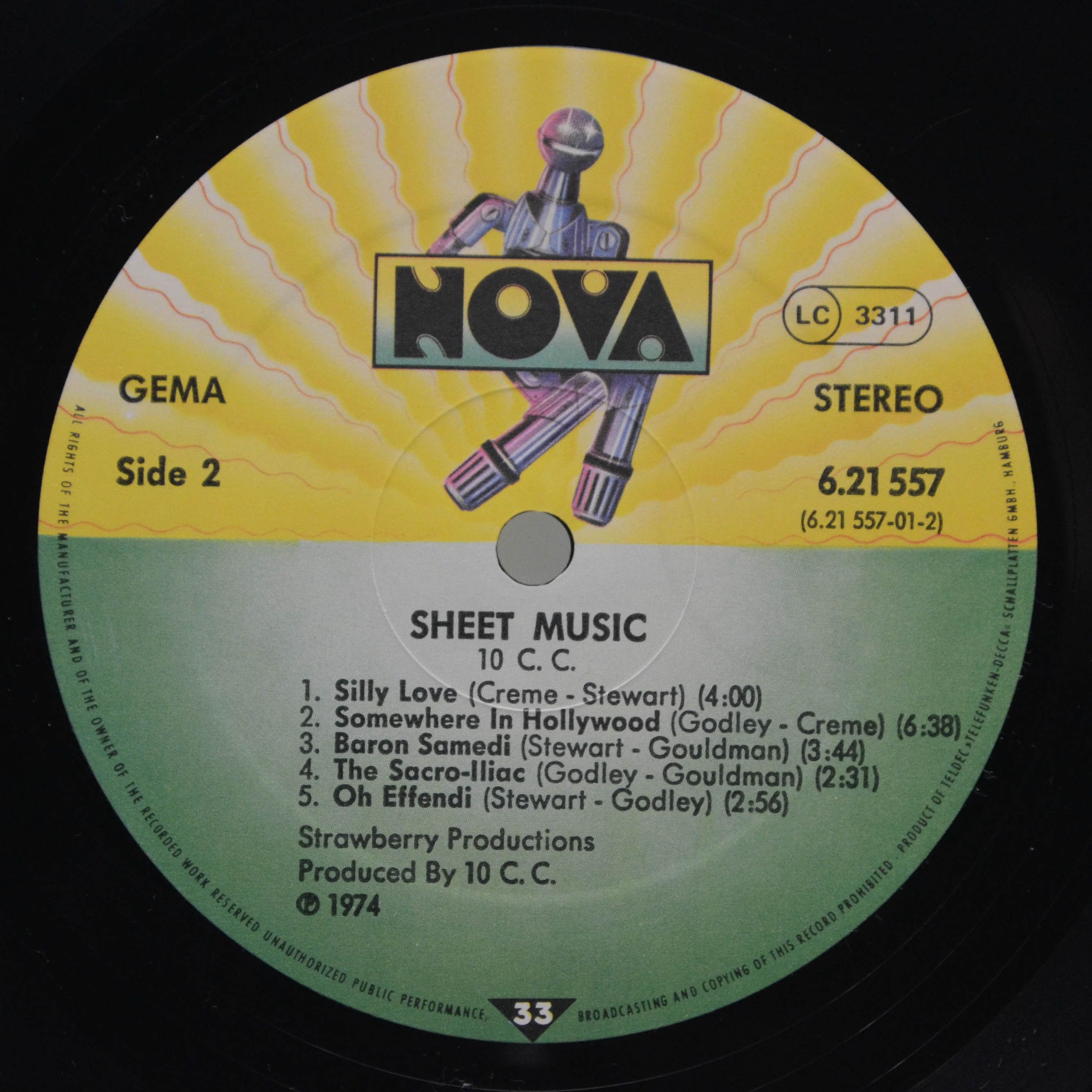 10cc — Sheet Music, 1974