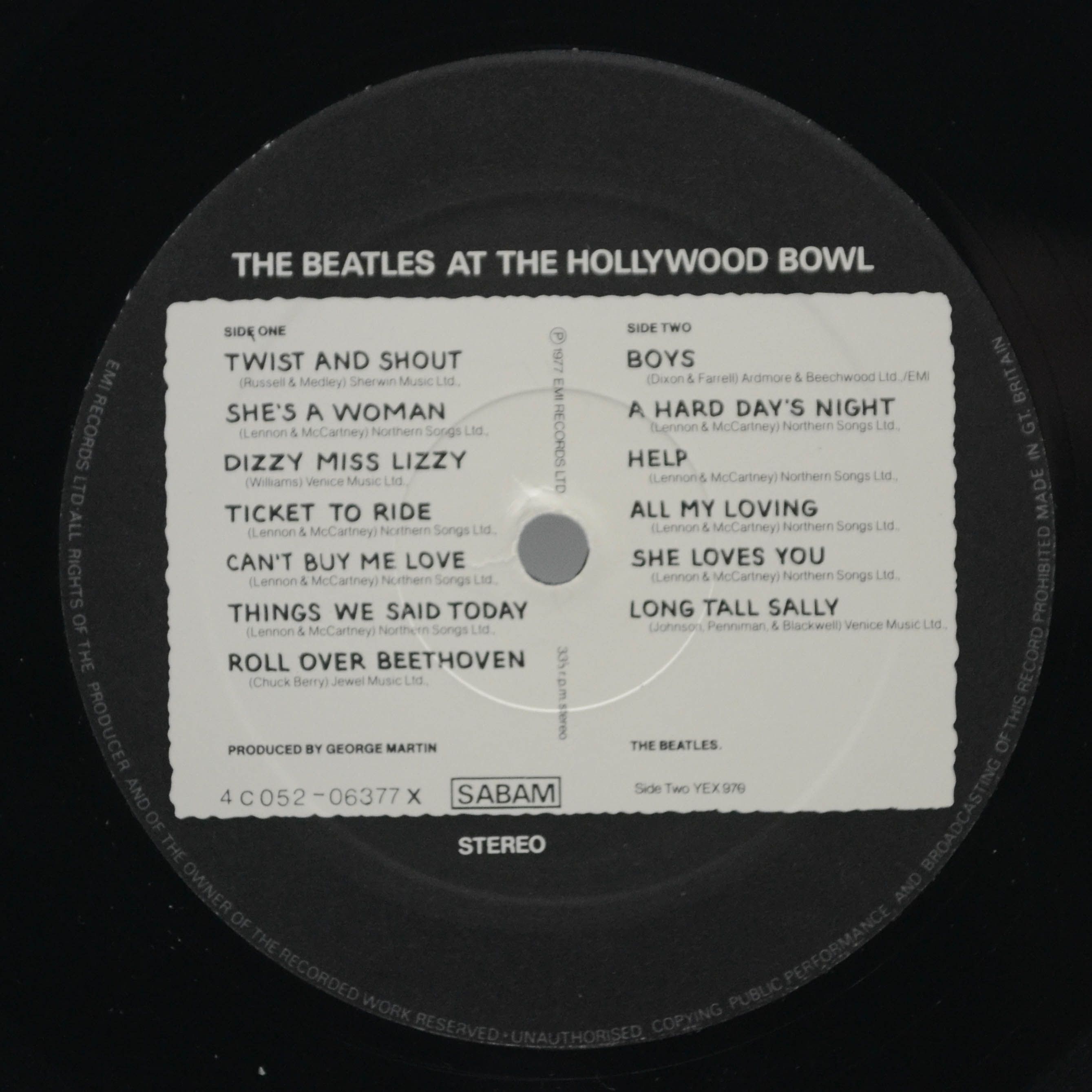 Beatles — The Beatles At The Hollywood Bowl, 1977