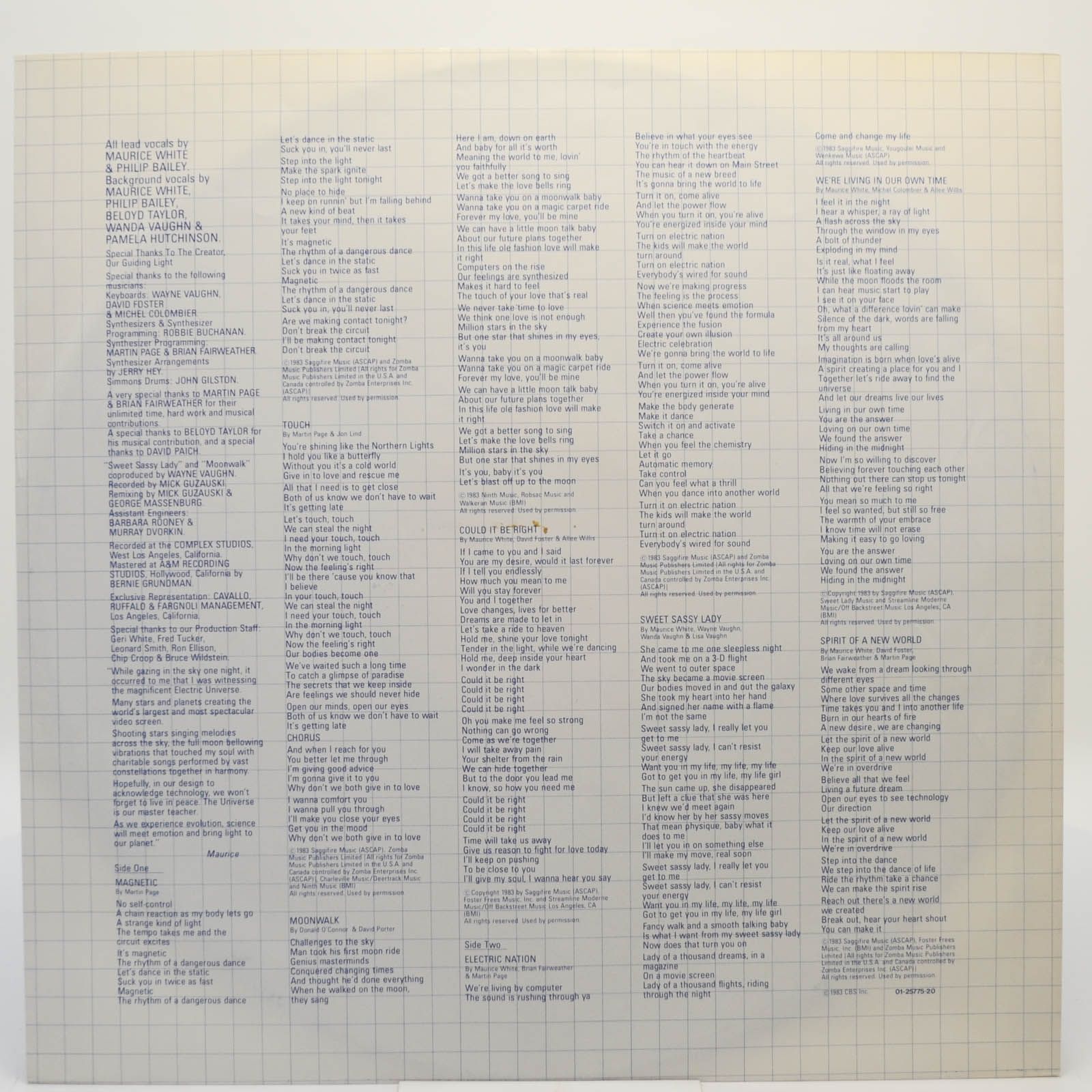 Earth, Wind & Fire — Electric Universe, 1983