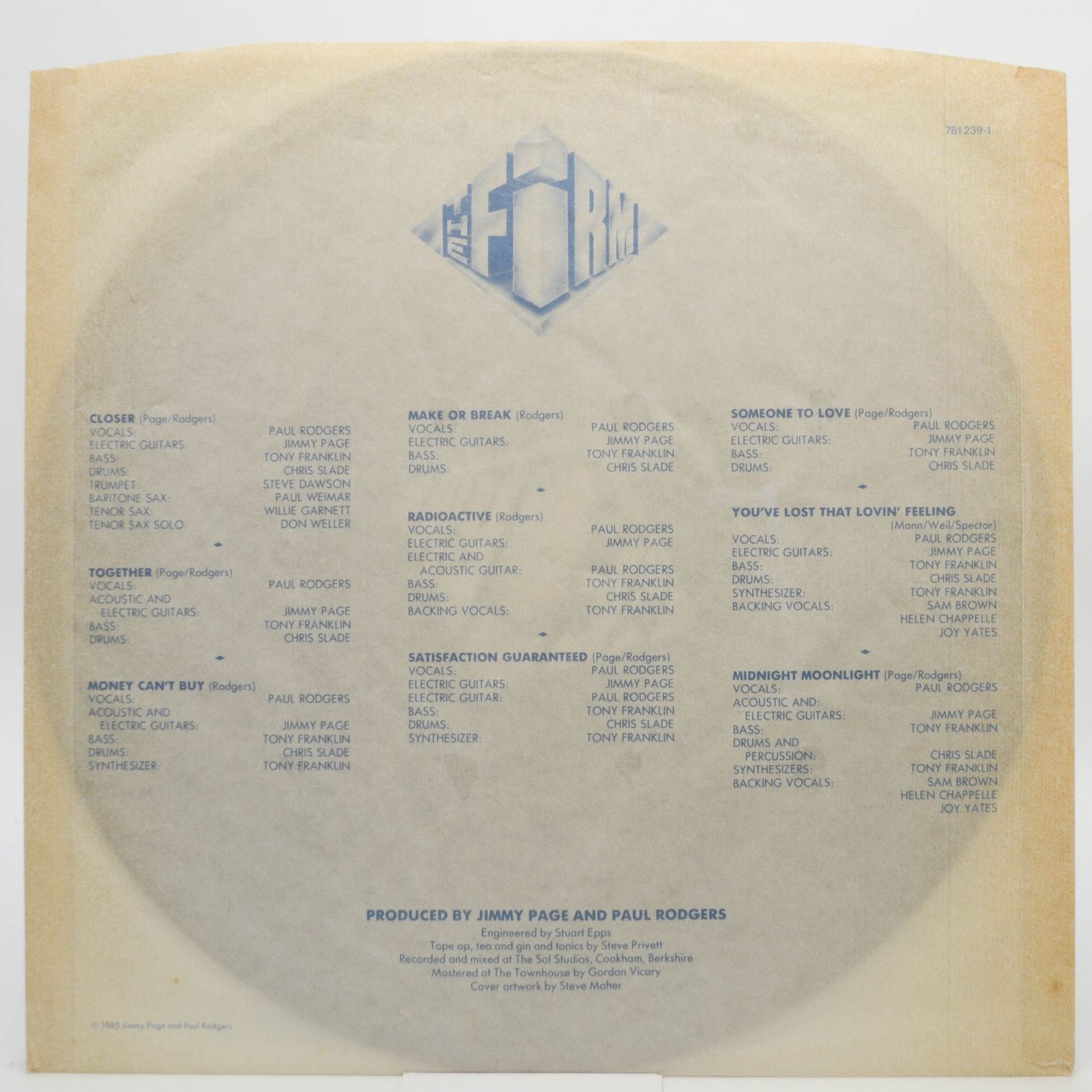 Firm — The Firm, 1985