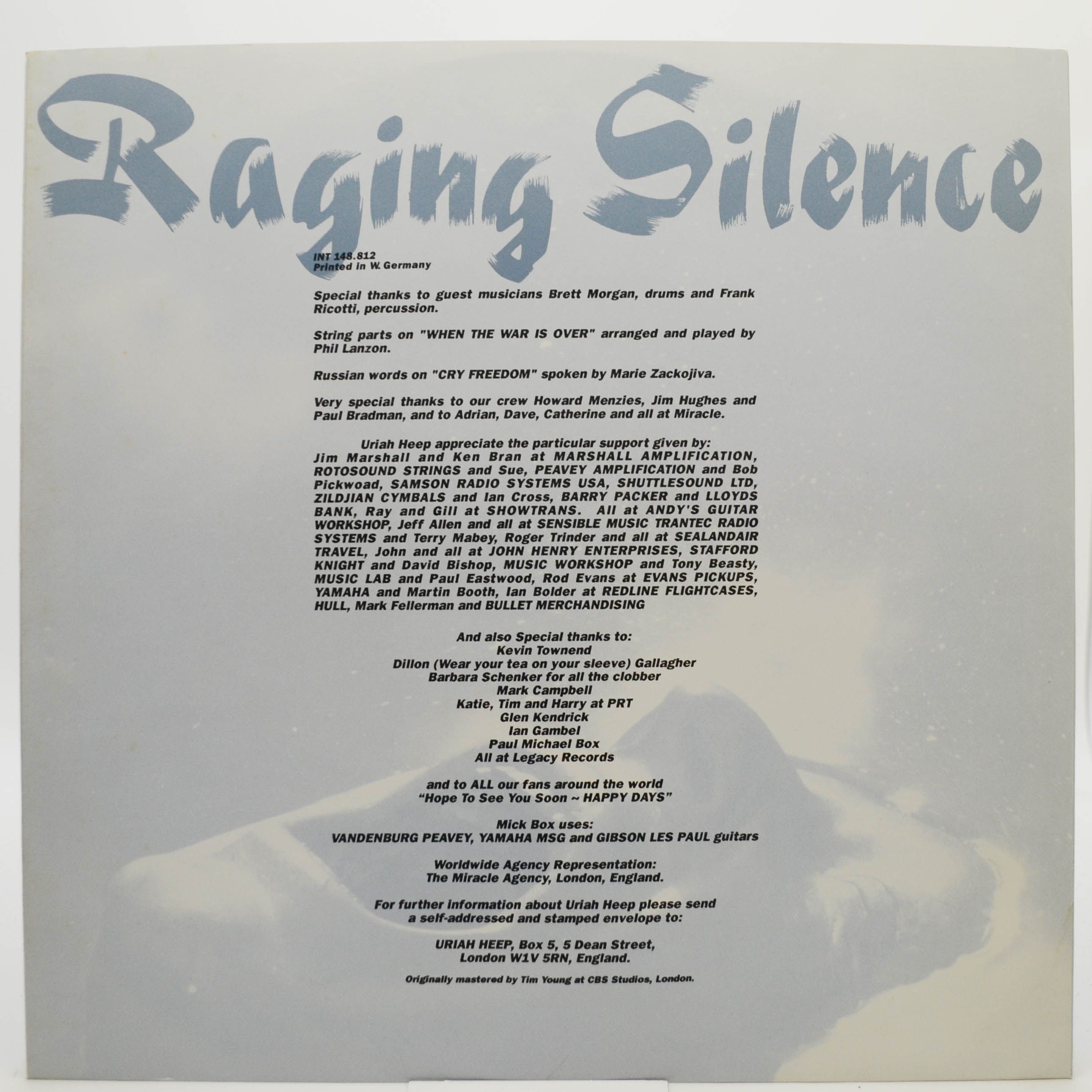 Uriah Heep — Raging Silence, 1989
