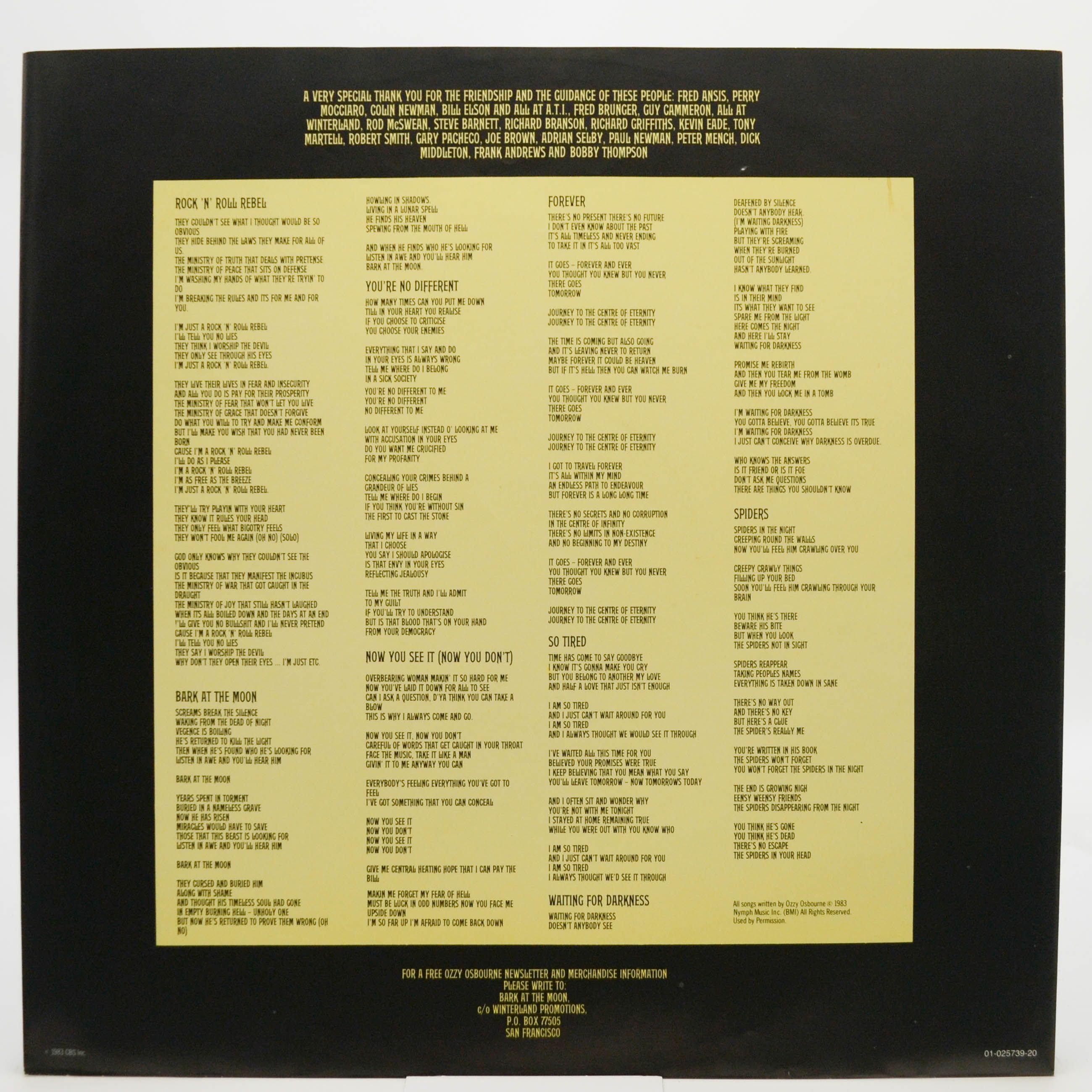 Ozzy Osbourne — Bark At The Moon, 1983