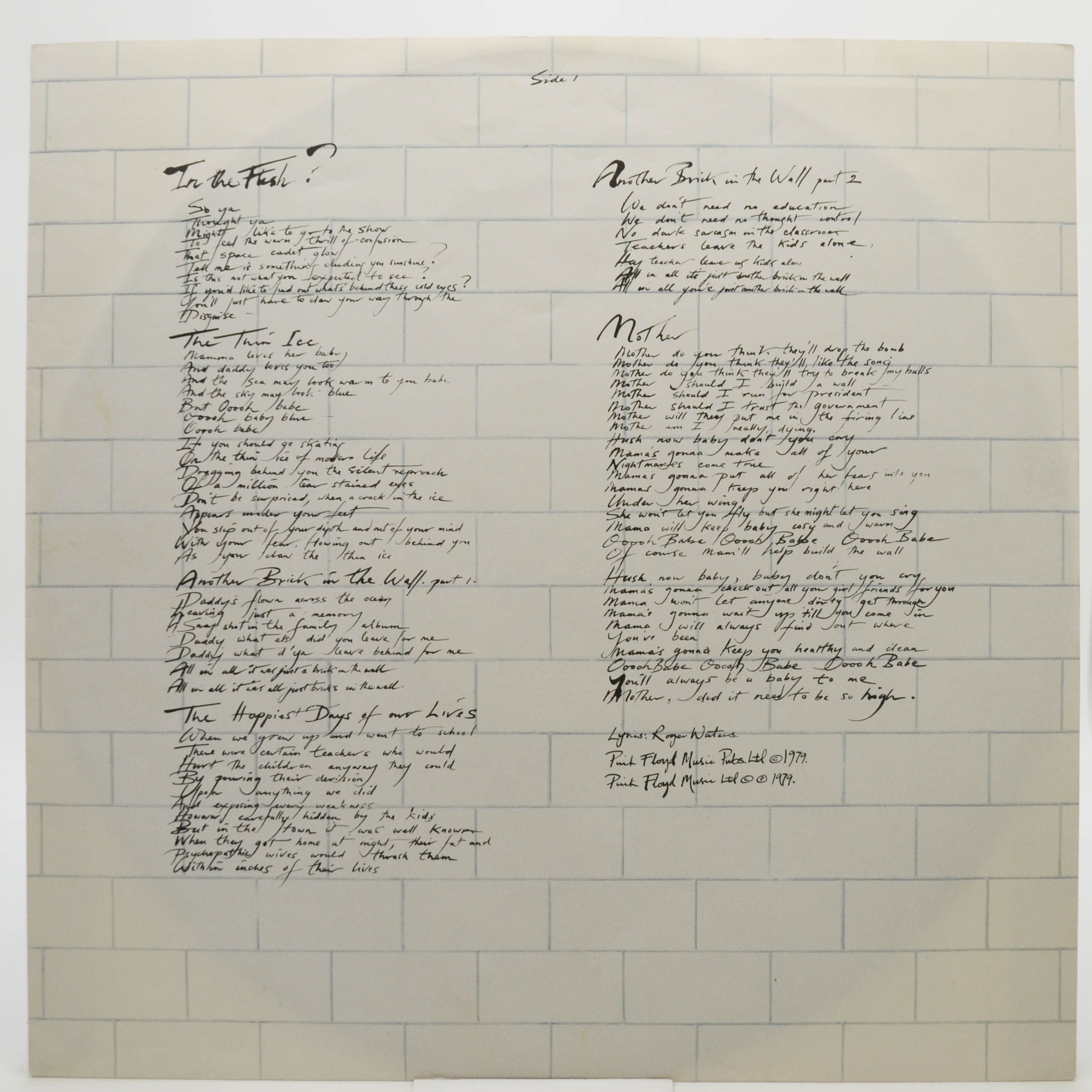 Pink Floyd — The Wall (2LP), 1979