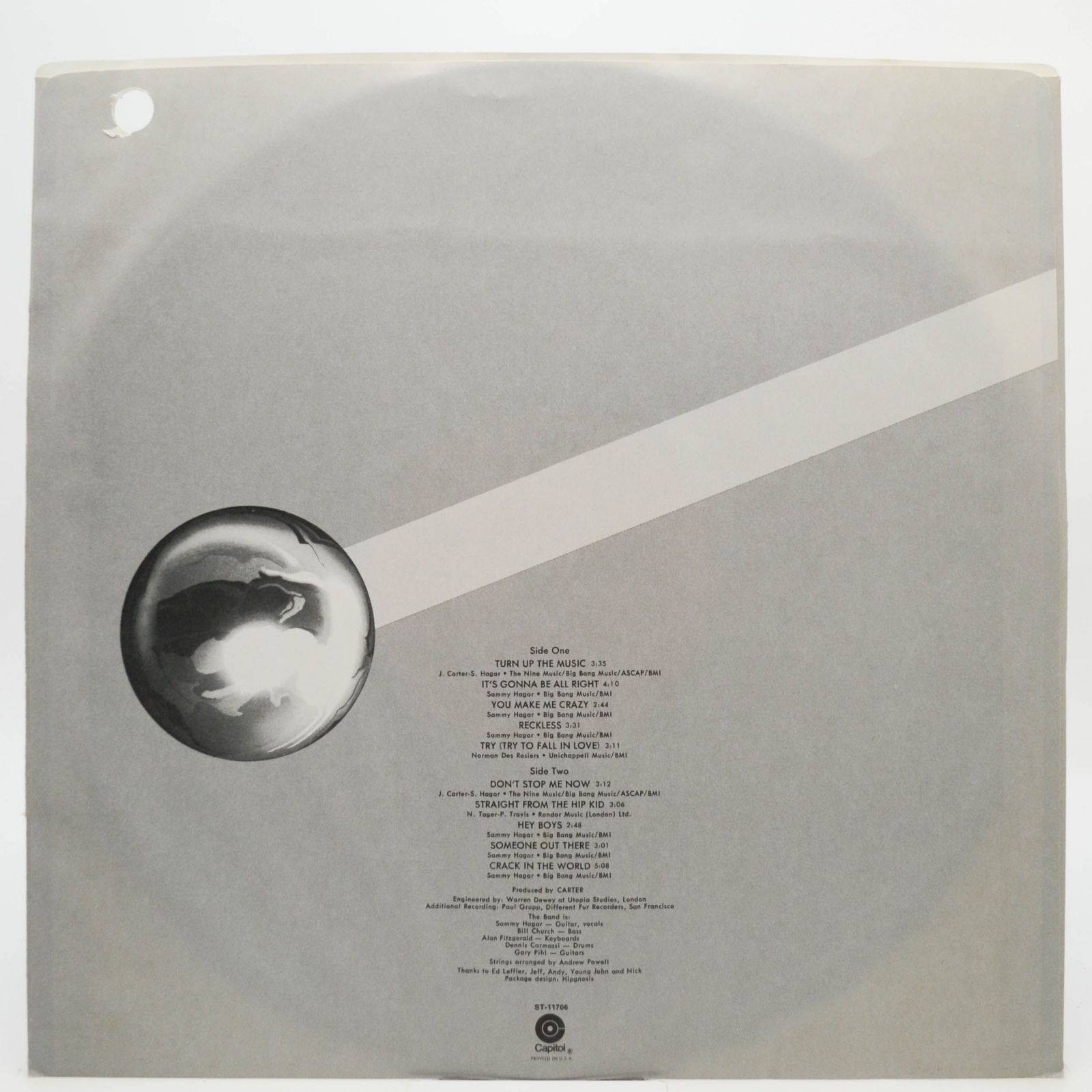 Sammy Hagar — Musical Chairs (1-st, USA), 1977