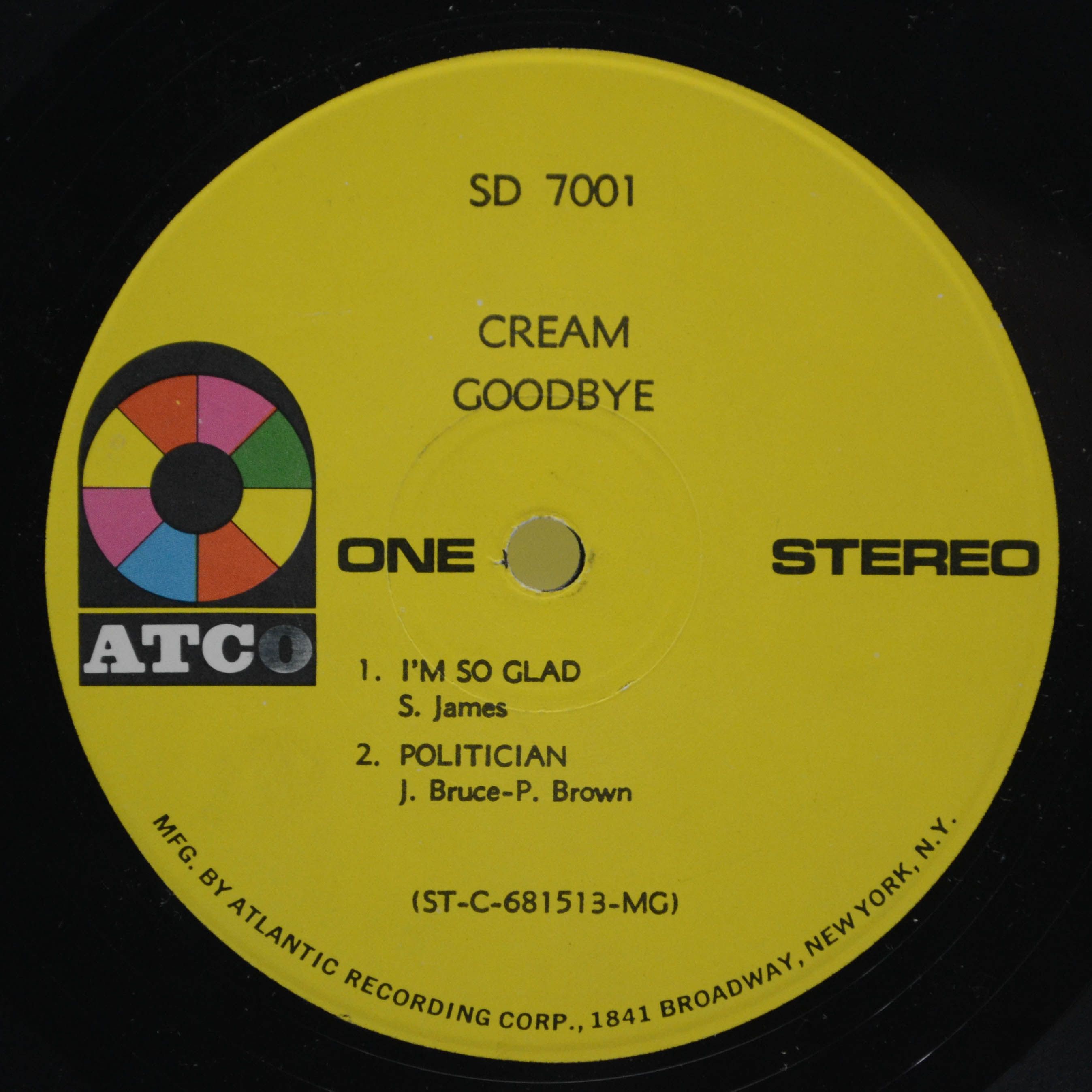 Cream — Goodbye (USA), 1969