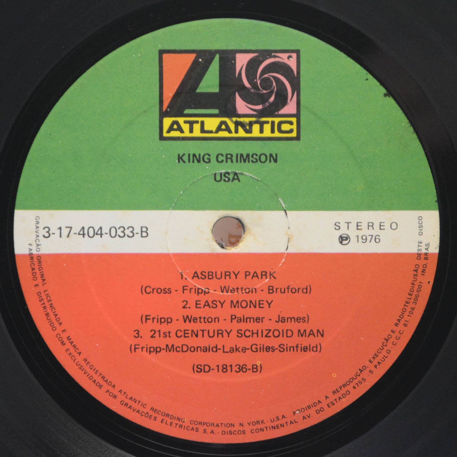 King Crimson — USA, 1976