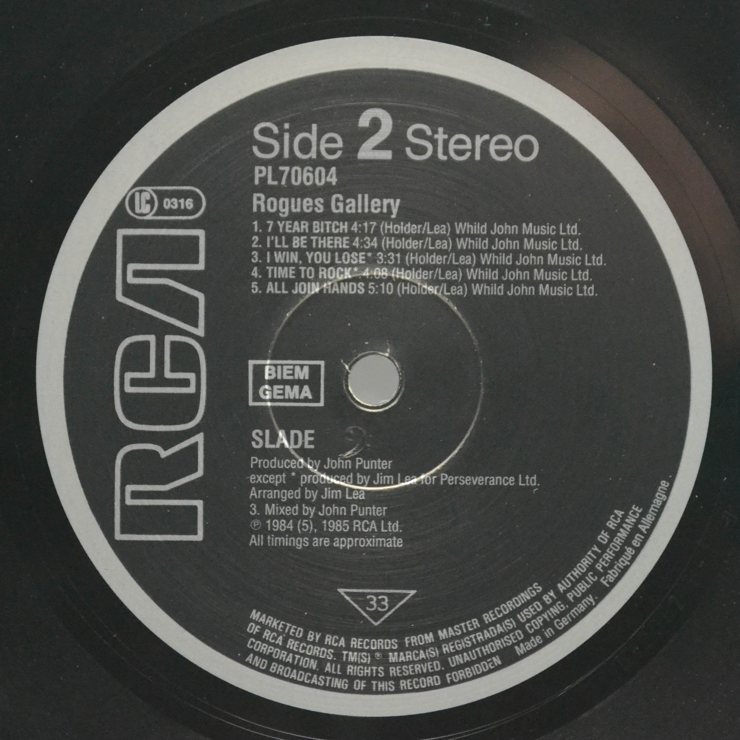 Slade — Rogues Gallery, 1985