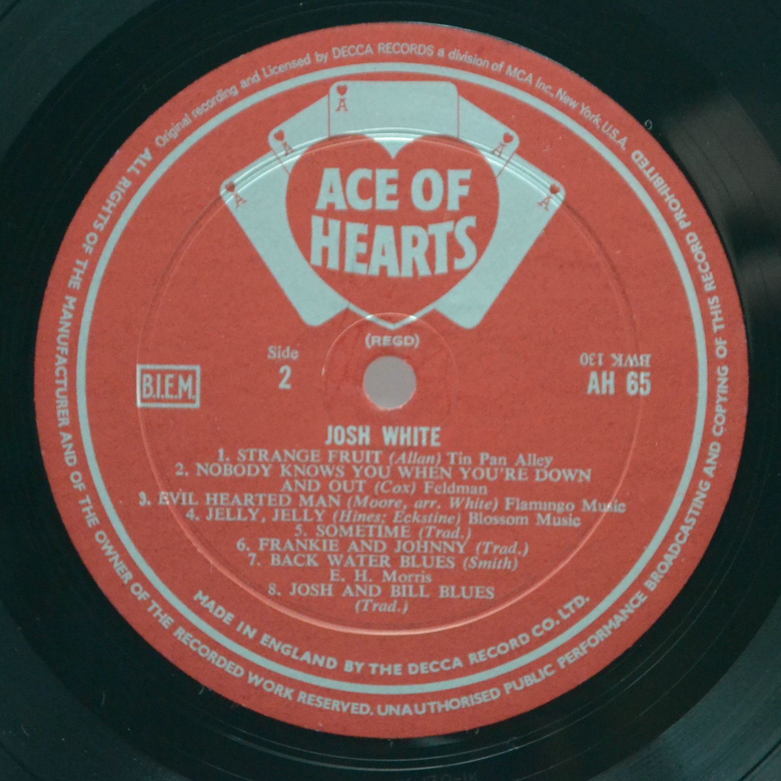 Josh White — Josh White (UK), 1958