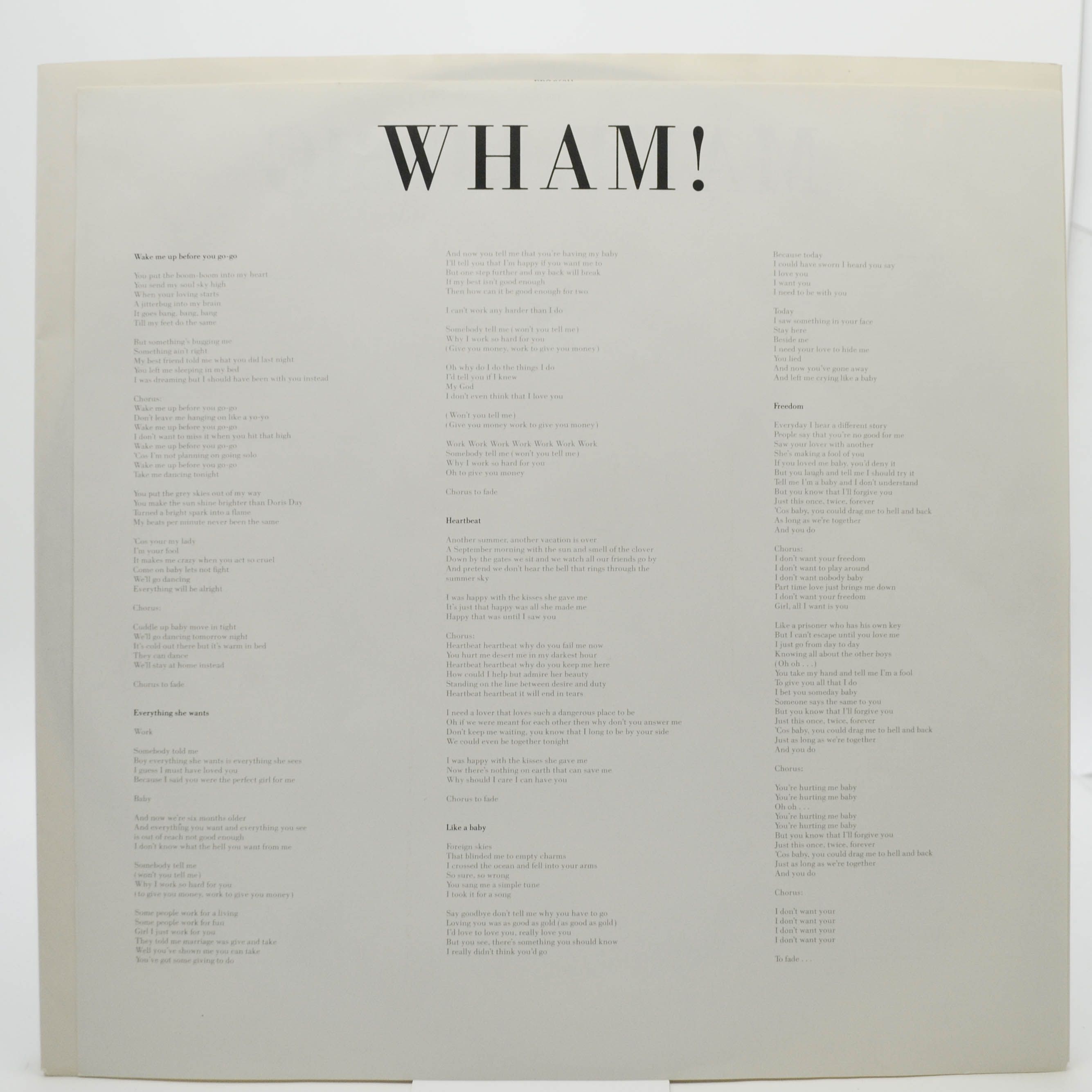 Wham! — Make It Big, 1984