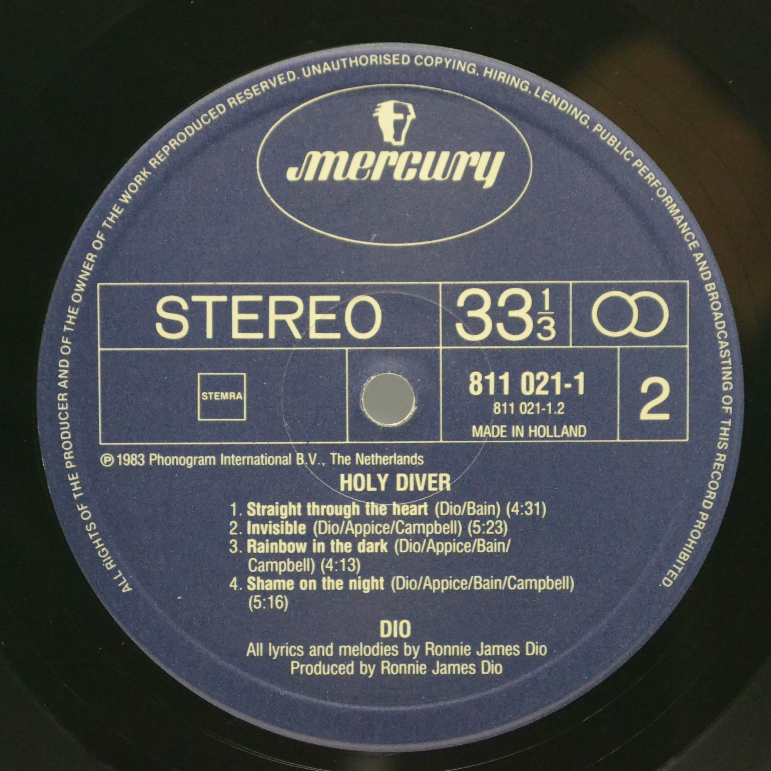 Dio — Holy Diver, 1983