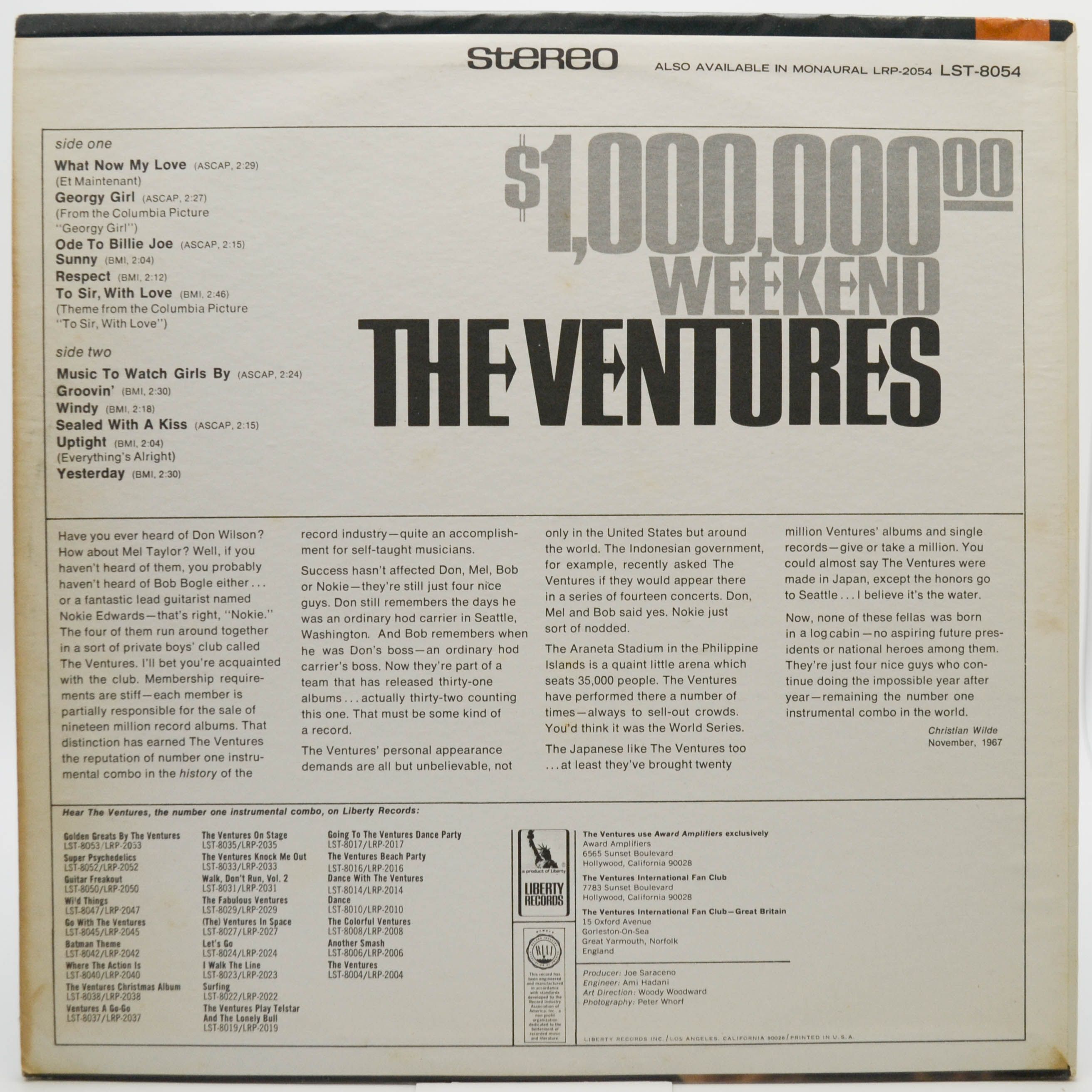 Ventures — $1,000,000.00 Weekend (USA), 1967