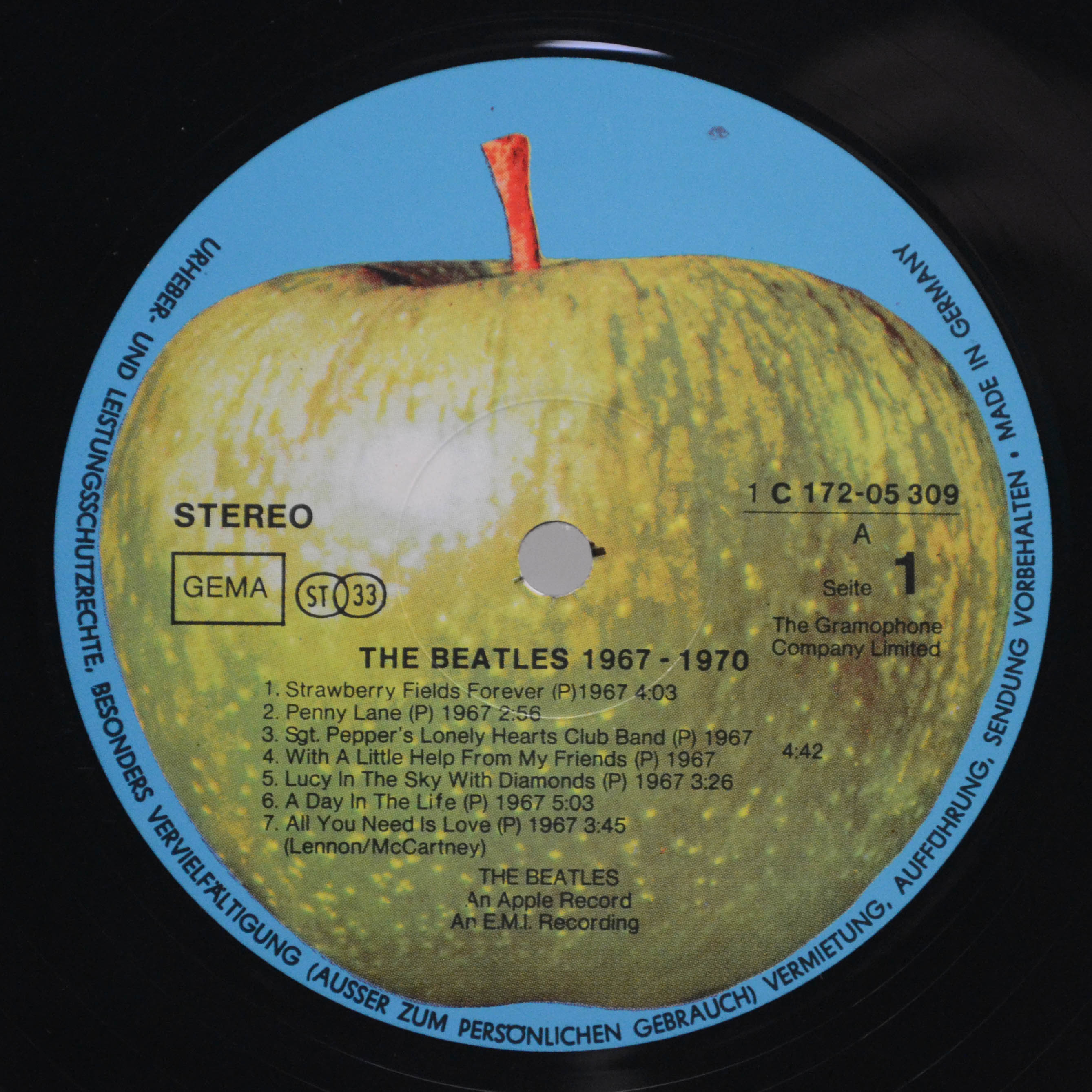Beatles — 1967-1970 (2LP), 1973