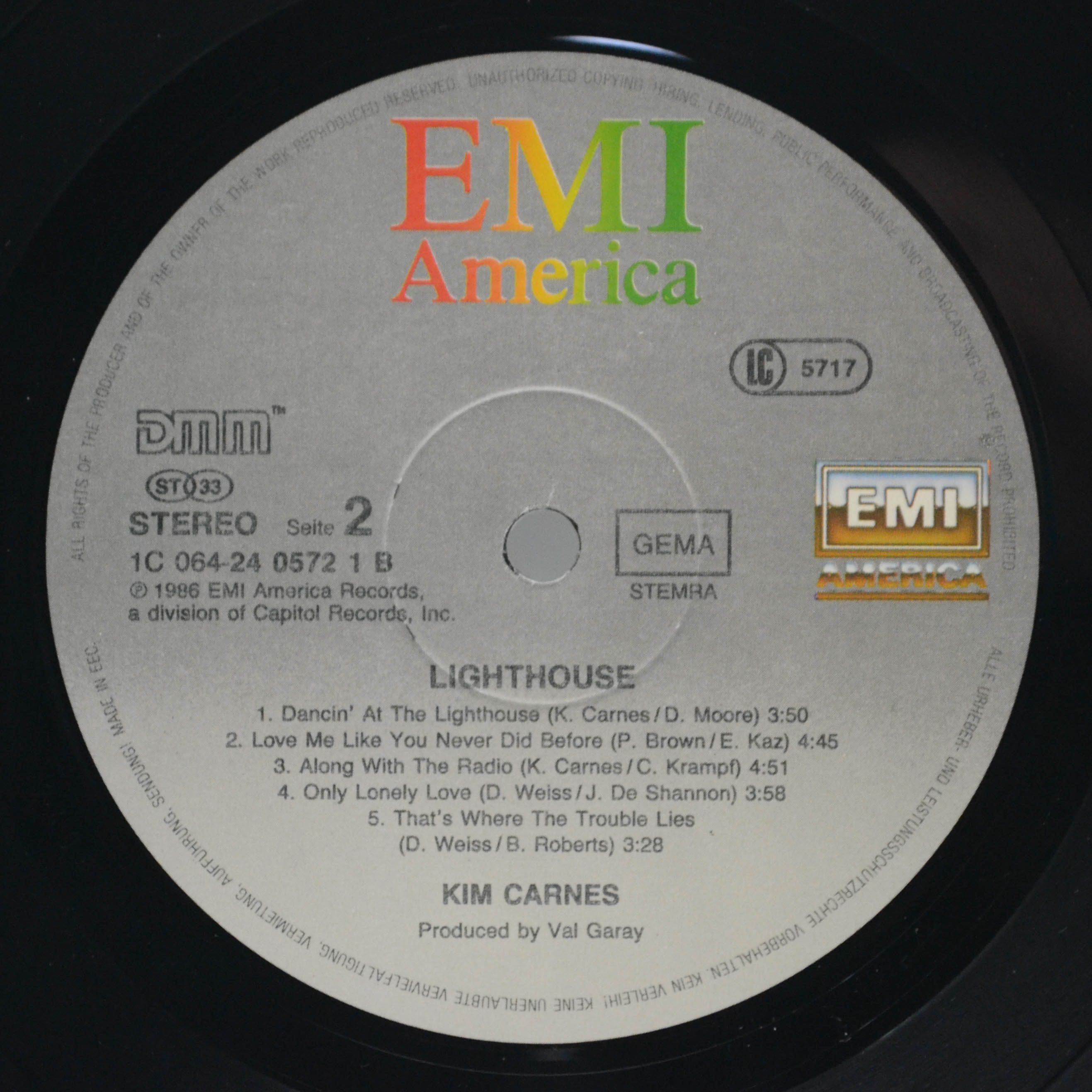 Kim Carnes — Lighthouse, 1986