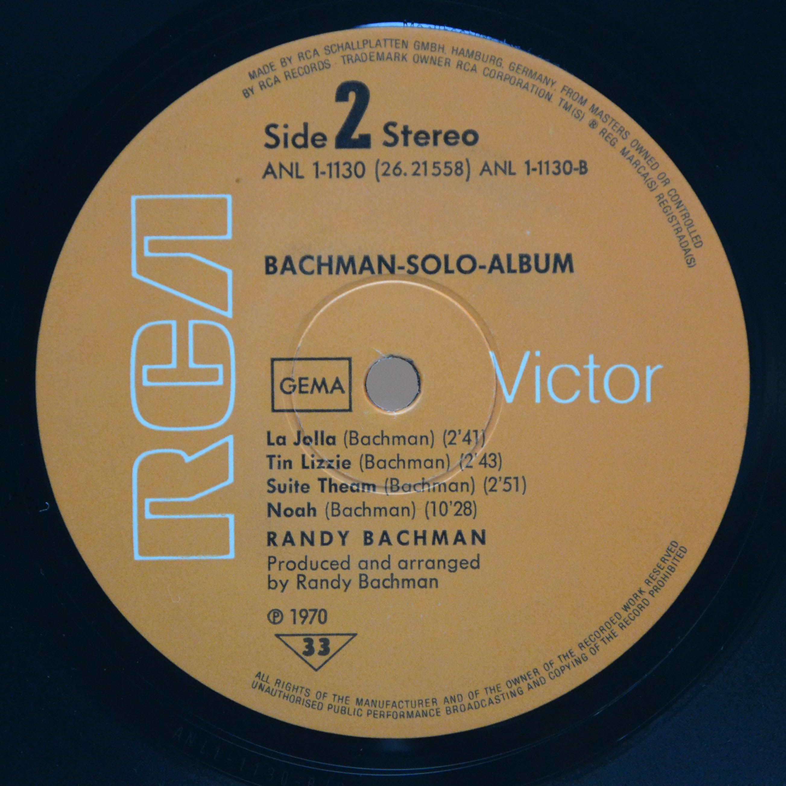 Randy Bachman — Bachman Solo Album, 1970