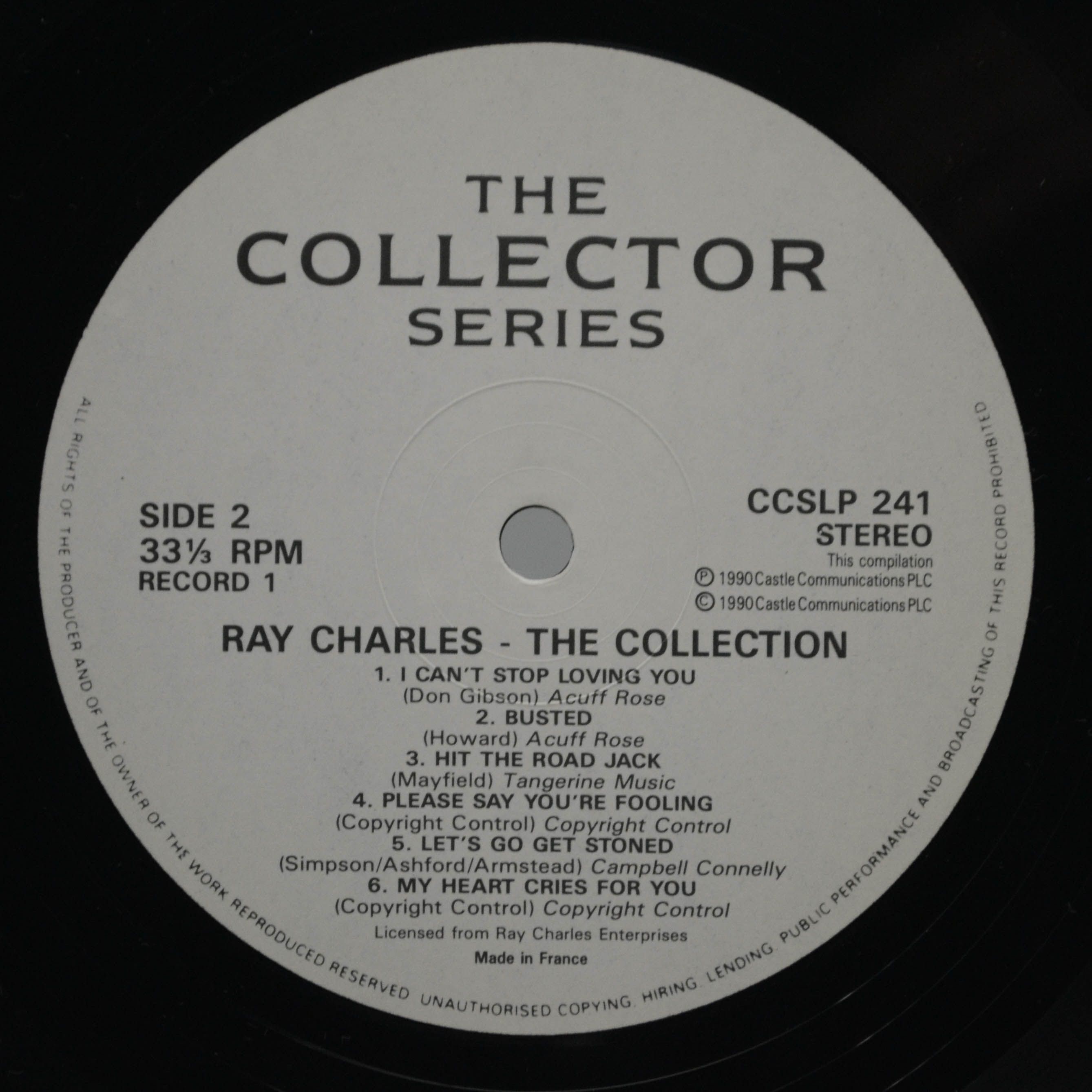 Ray Charles — The Collection (2LP), 1990