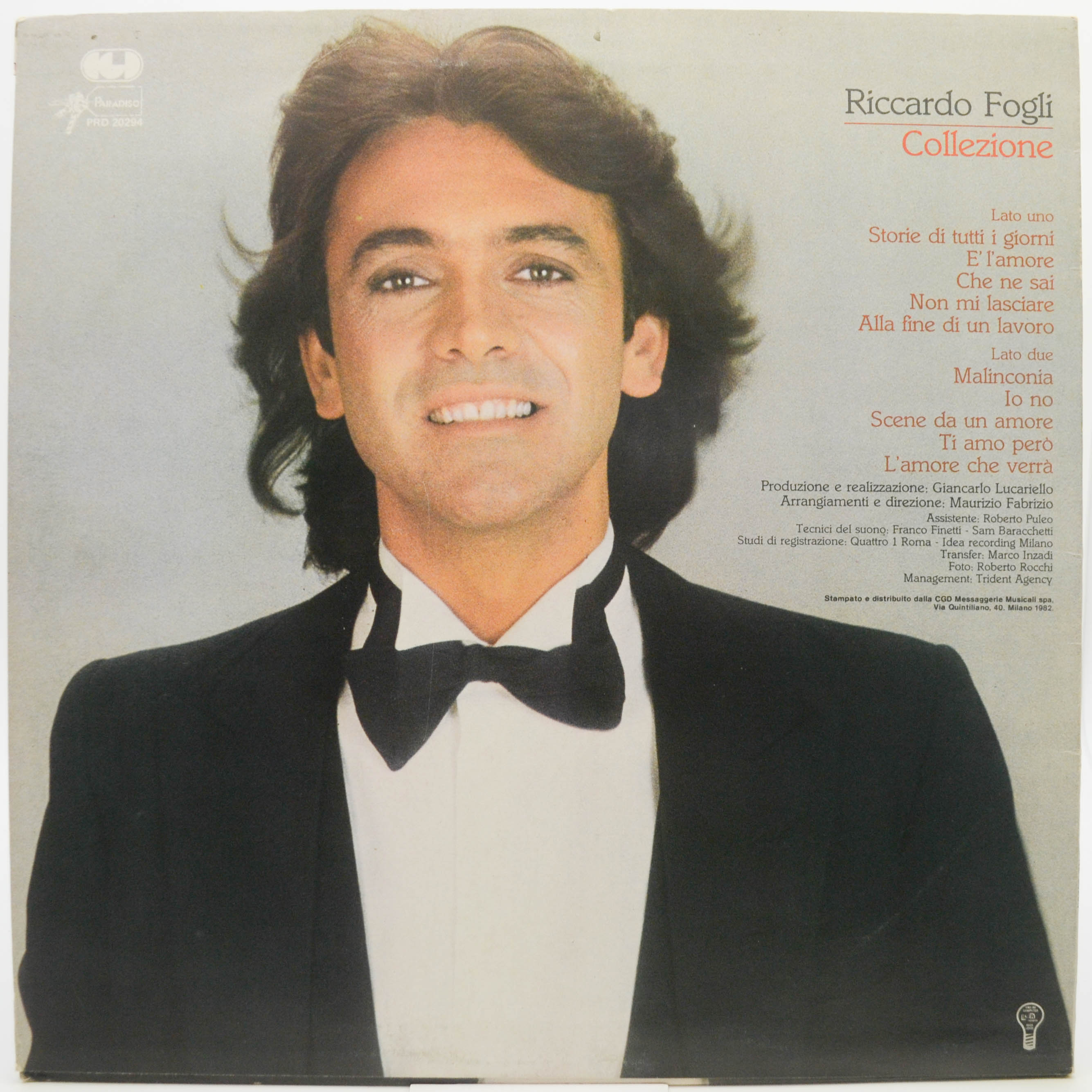 Riccardo Fogli — Collezione (1-st, Italy), 1982