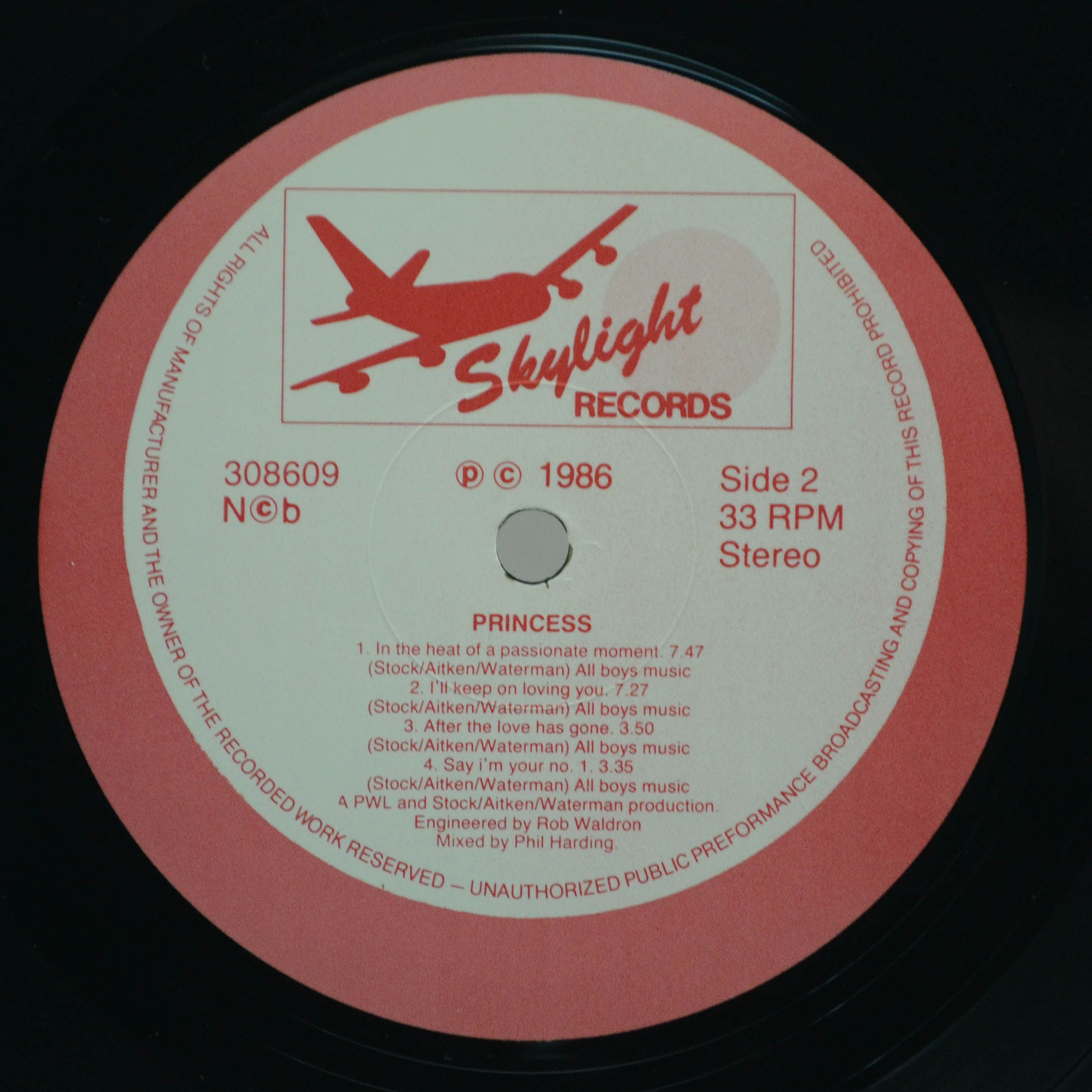 Princess — Princess, 1986