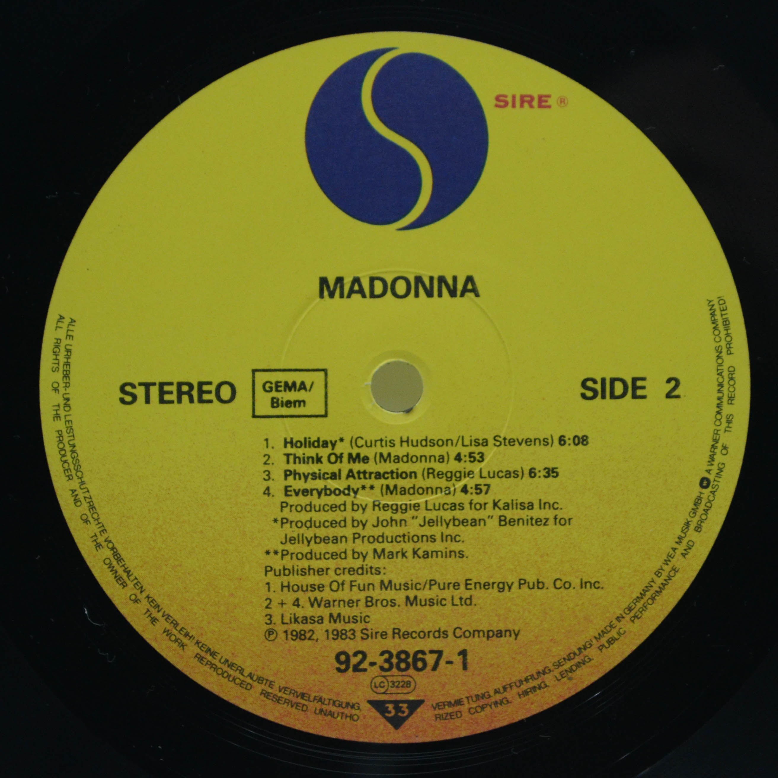 Madonna — Madonna, 1983