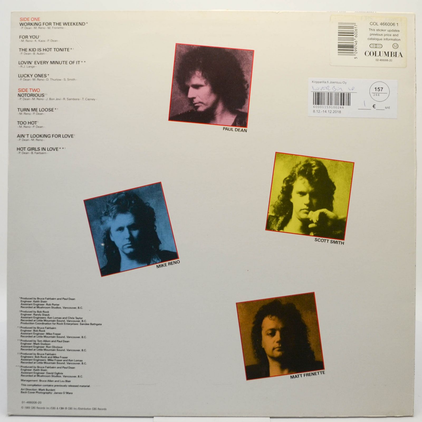 Loverboy — Big Ones, 1989