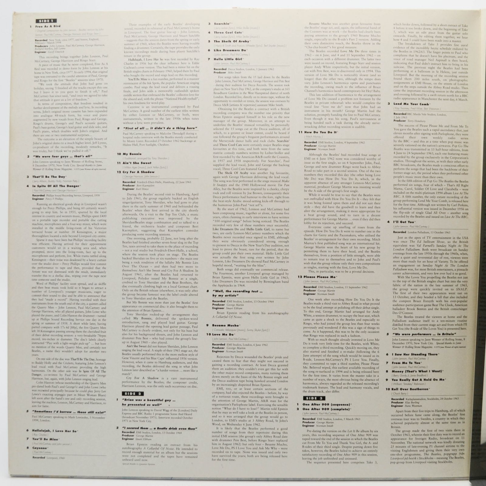 Beatles — Anthology 1 (3LP), 1995